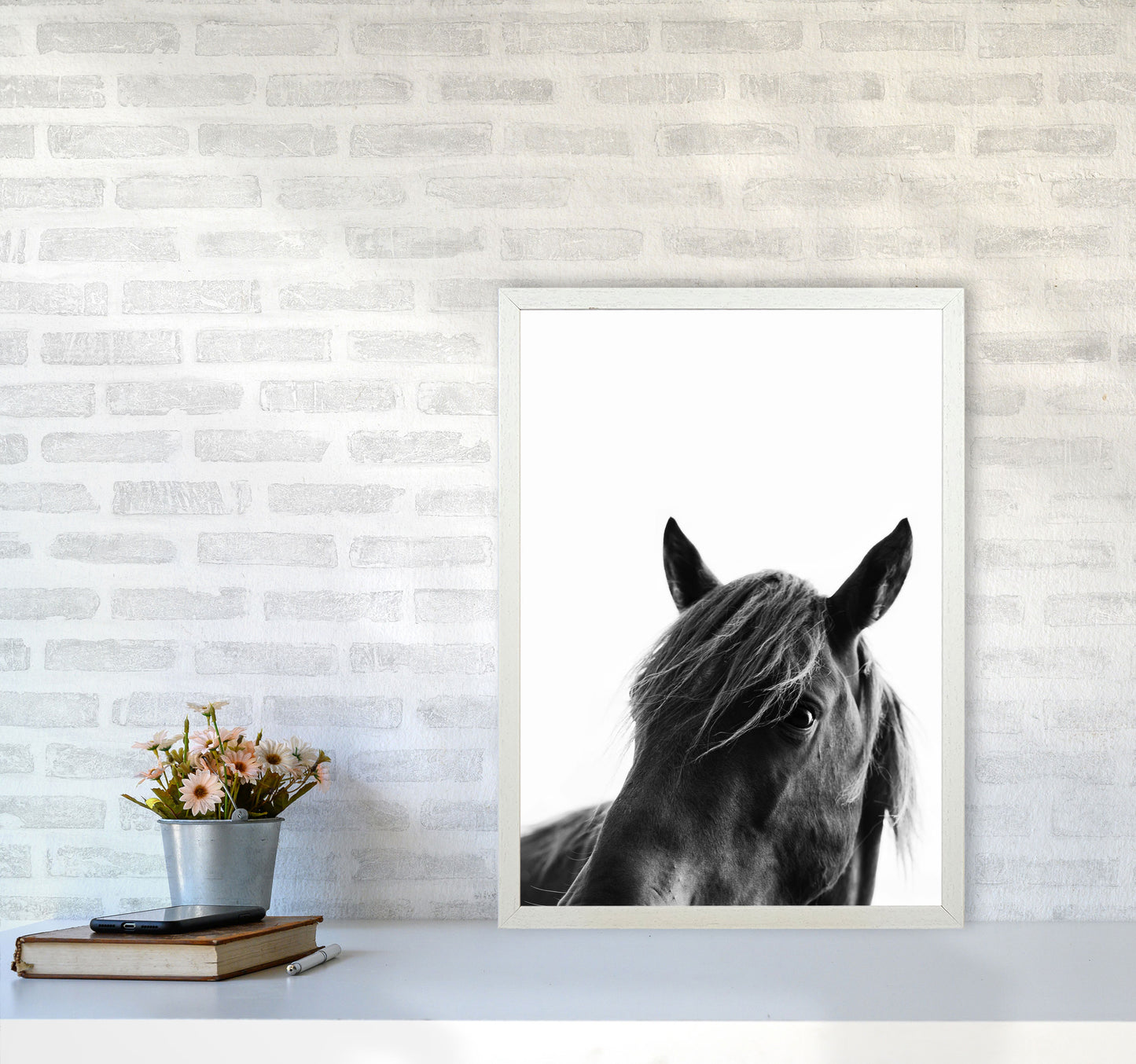 Black Beauty Photography Art Print by Kubistika A2 Oak Frame