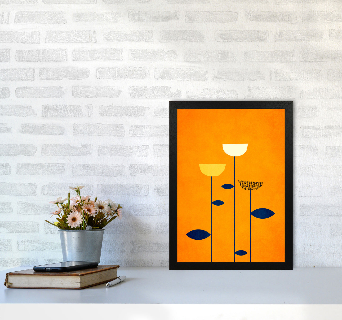 We are family Contemporary Art Print by Kubistika A3 White Frame