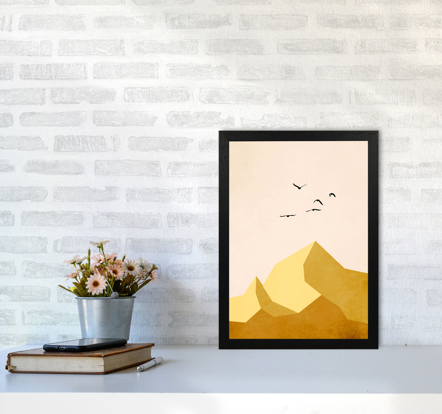 Zugspitze DREI Art Print by Kubistika A3 White Frame