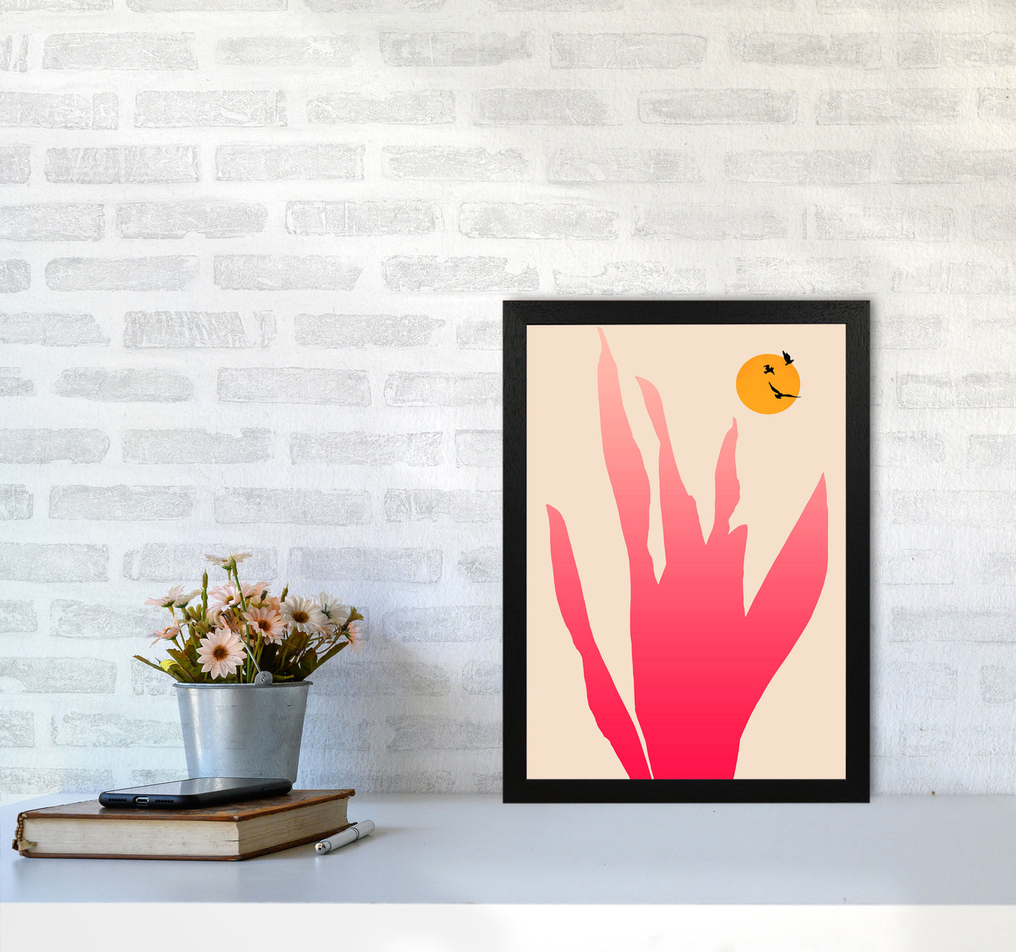 Strawberry Fields Forever Art Print by Kubistika A3 White Frame