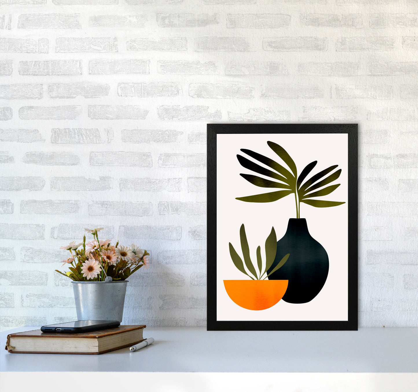 Scandinavian Stilllife 1 Art Print by Kubistika A3 White Frame