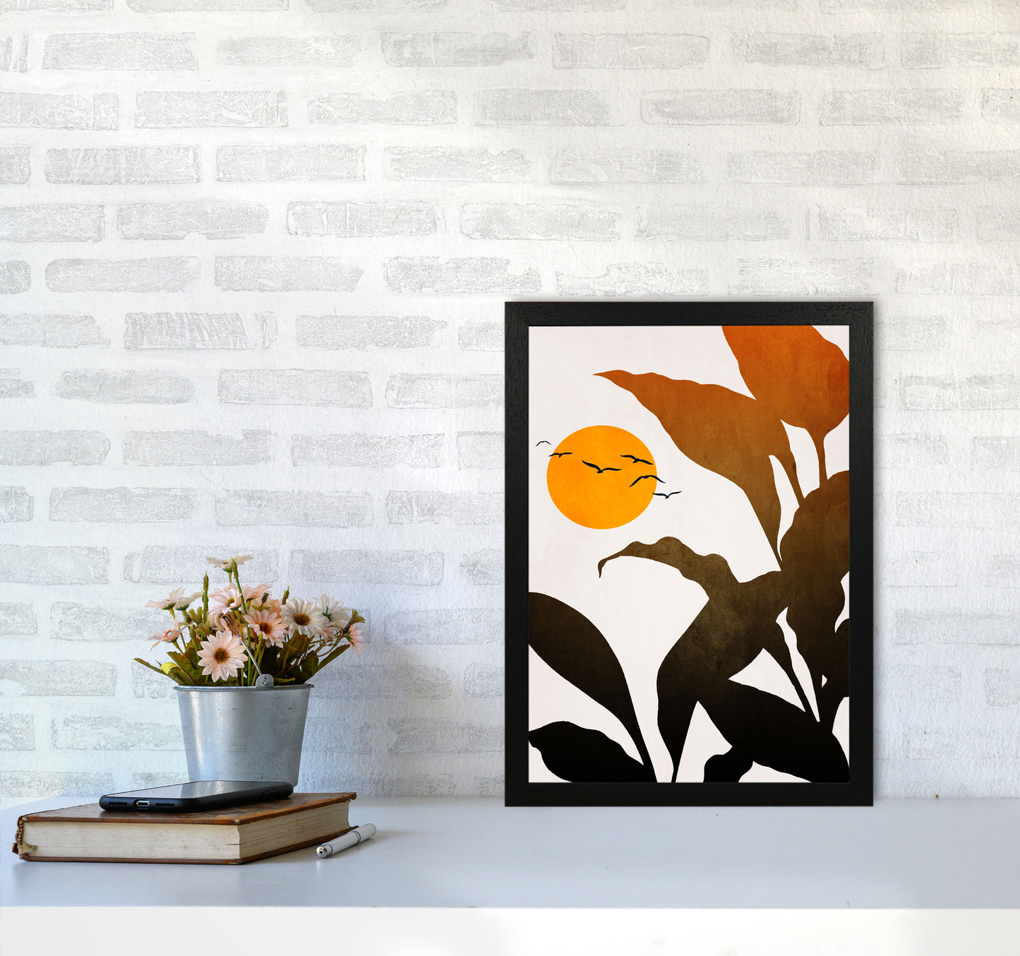 Mystic River Art Print by Kubistika A3 White Frame