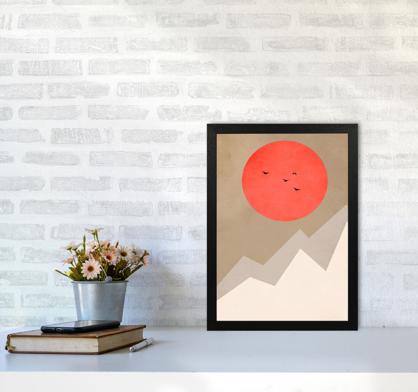 Mont Blanc Art Print by Kubistika A3 White Frame