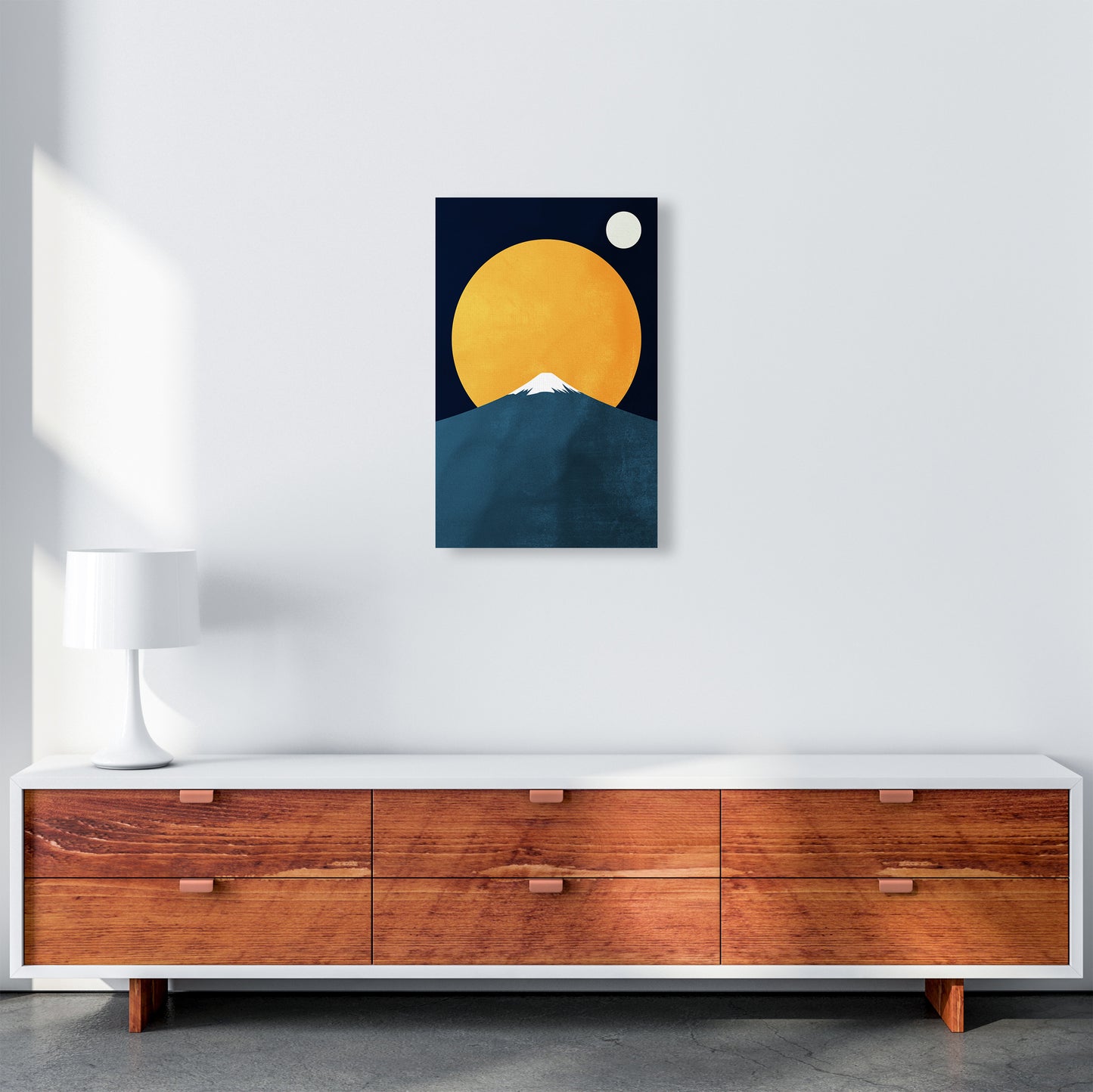 Himalaya Contemporary Art Print by Kubistika A3 Canvas
