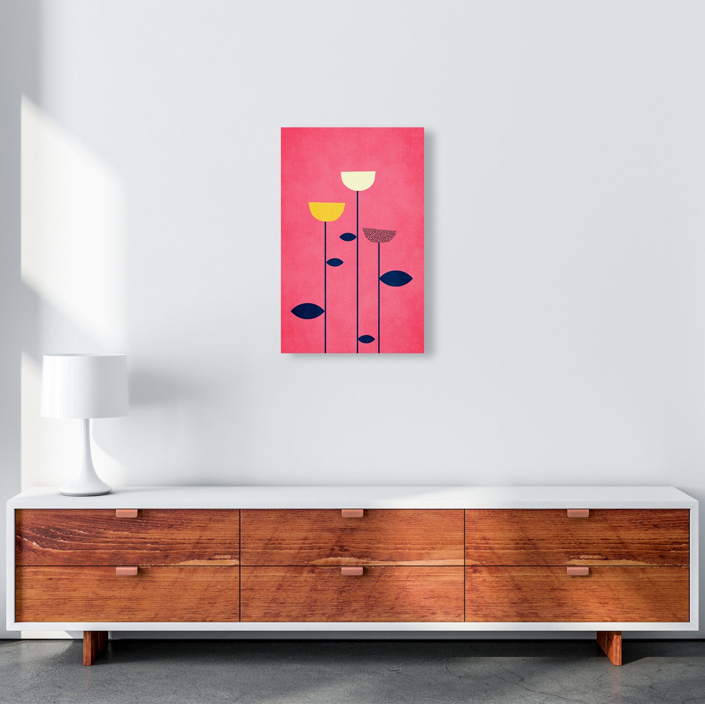 We Are Family - 3 Colourful Modern Art Print by Kubistika A3 Canvas