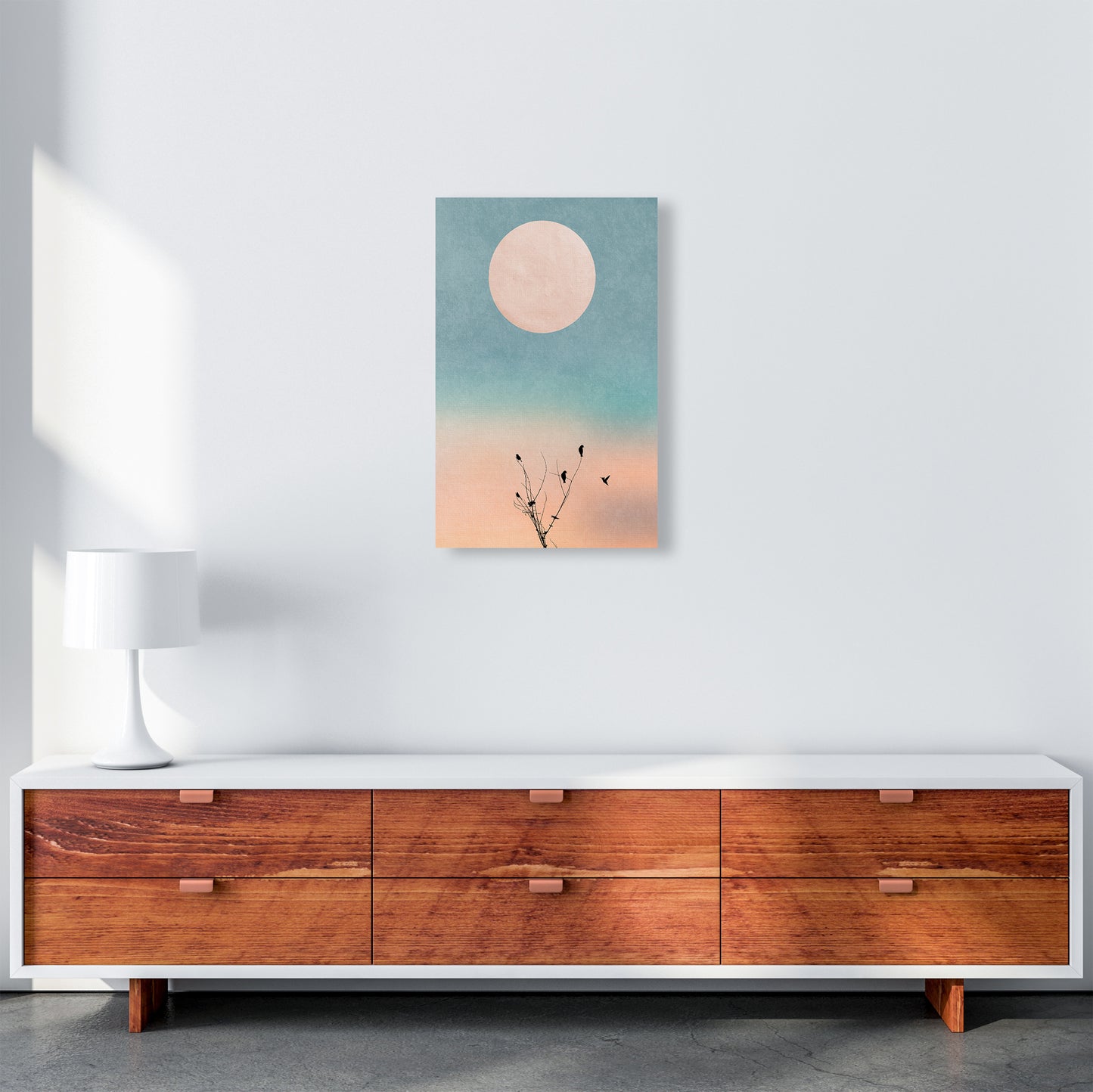 Waking Up Warm Contemporary Art Print by Kubistika A3 Canvas
