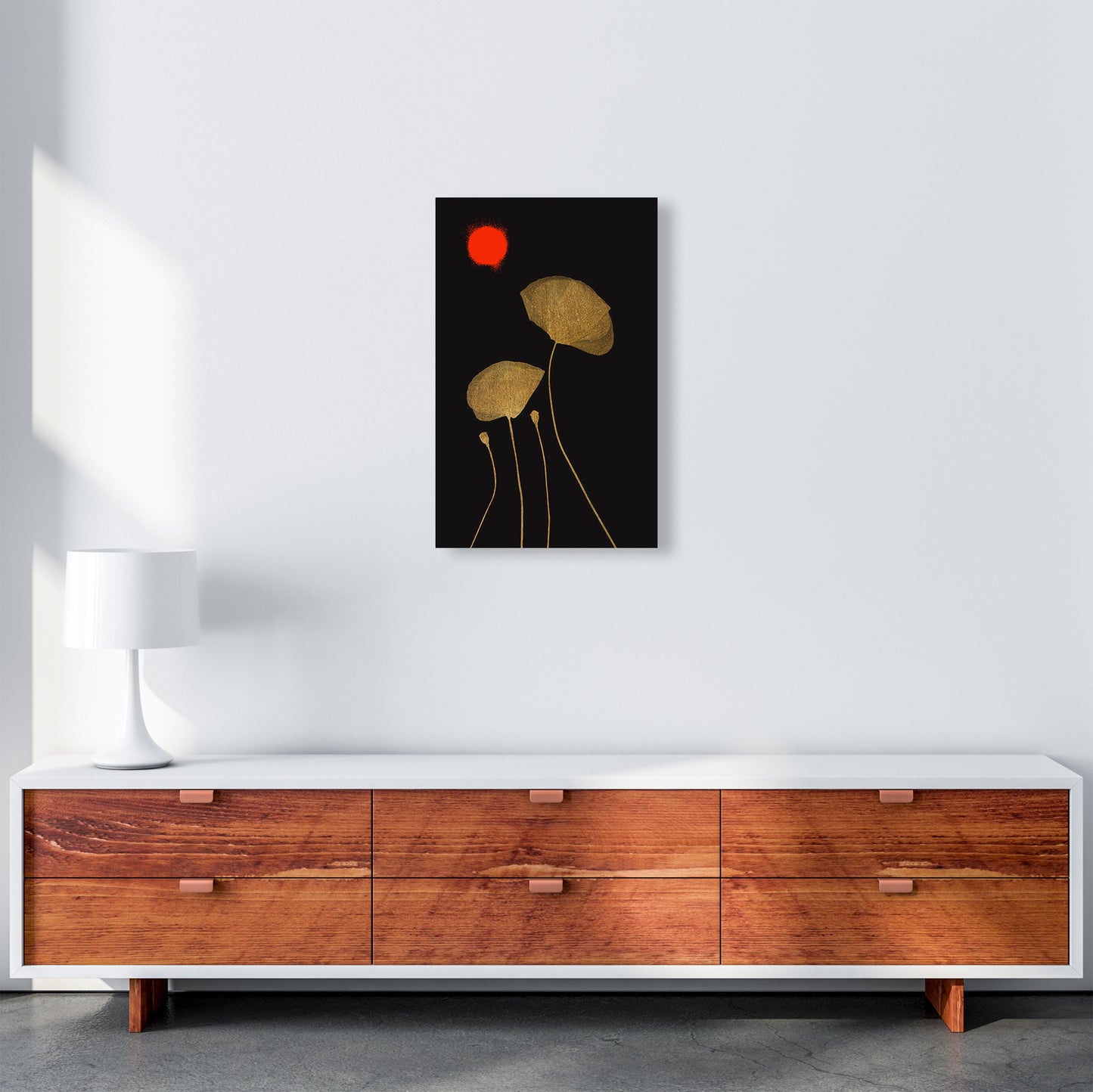 Moonshine Dancers Contemporary Art Print by Kubistika A3 Canvas