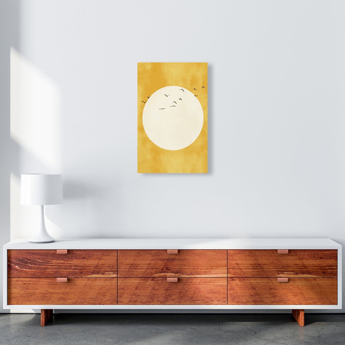 A Daylight Journey Modern Contemporary Art Print by Kubistika A3 Canvas