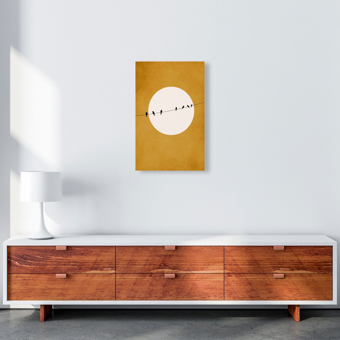 Chirping And Chilling (At Night) Art Print by Kubistika A3 Canvas