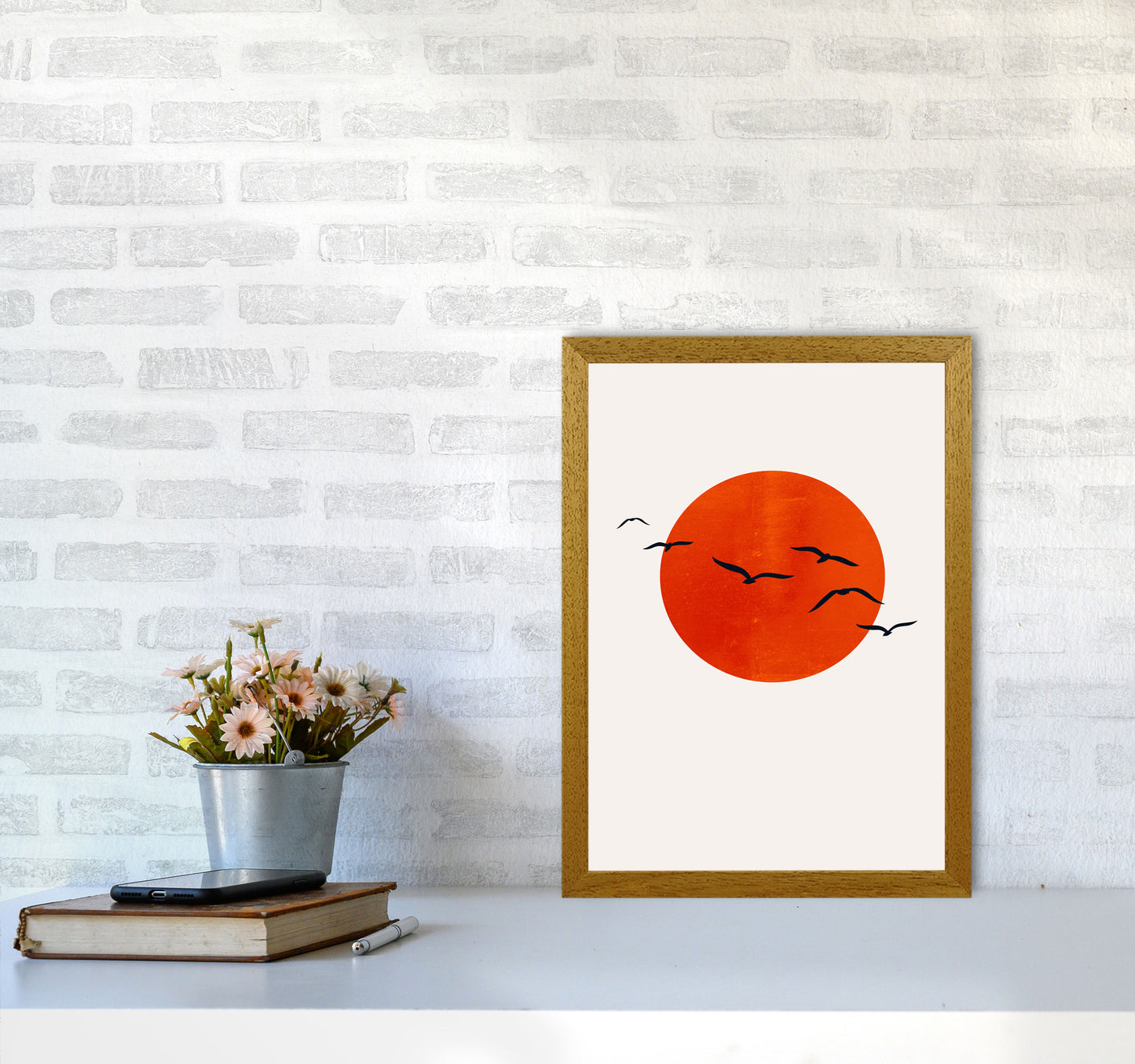 A Beautiful Day Modern Contemporary Art Print by Kubistika A3 Print Only