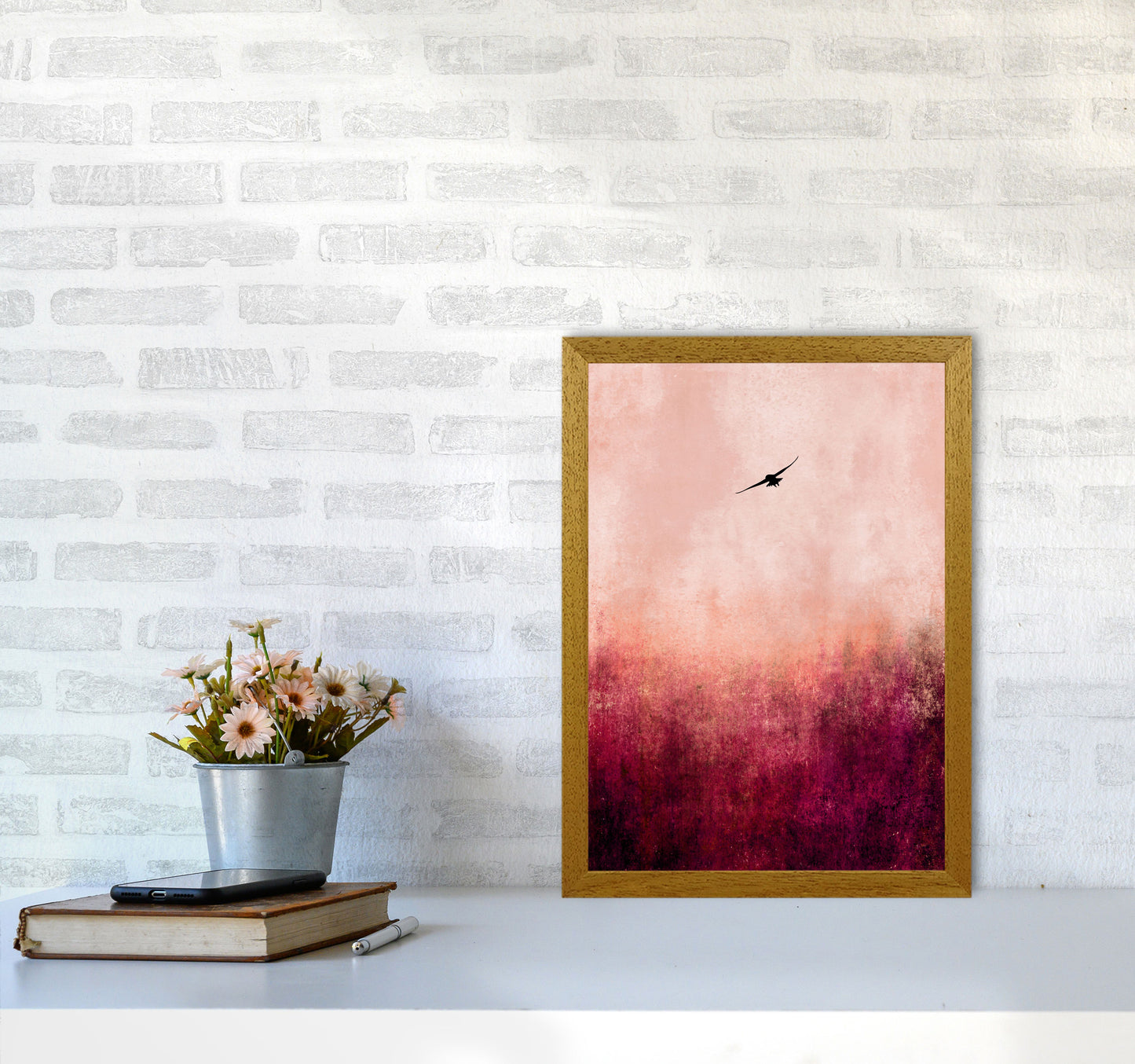 Rise Like A Phoenix Contemporary Art Print by Kubistika A3 Print Only