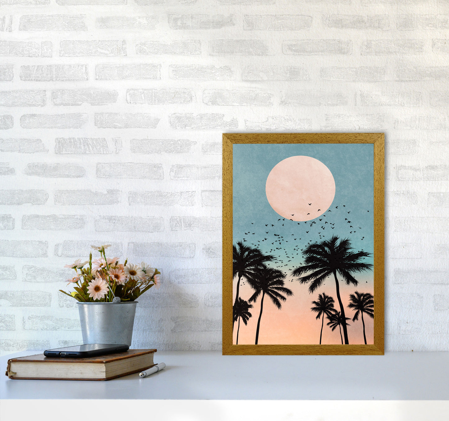 Sunrise Modern Art Print by Kubistika A3 Print Only