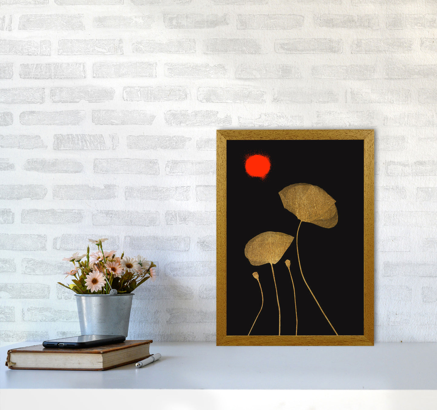 Moonshine Dancers Contemporary Art Print by Kubistika A3 Print Only