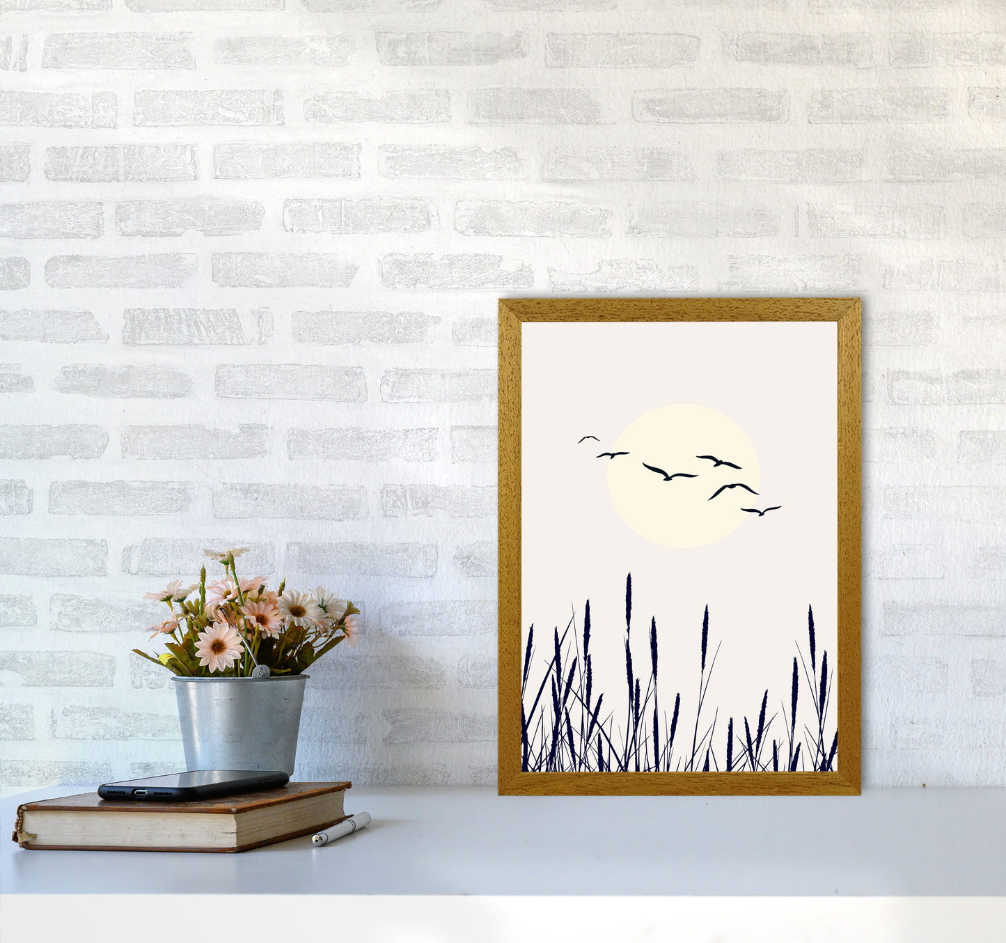 Shadows Of The Sun Contemporary Art Print by Kubistika A3 Print Only