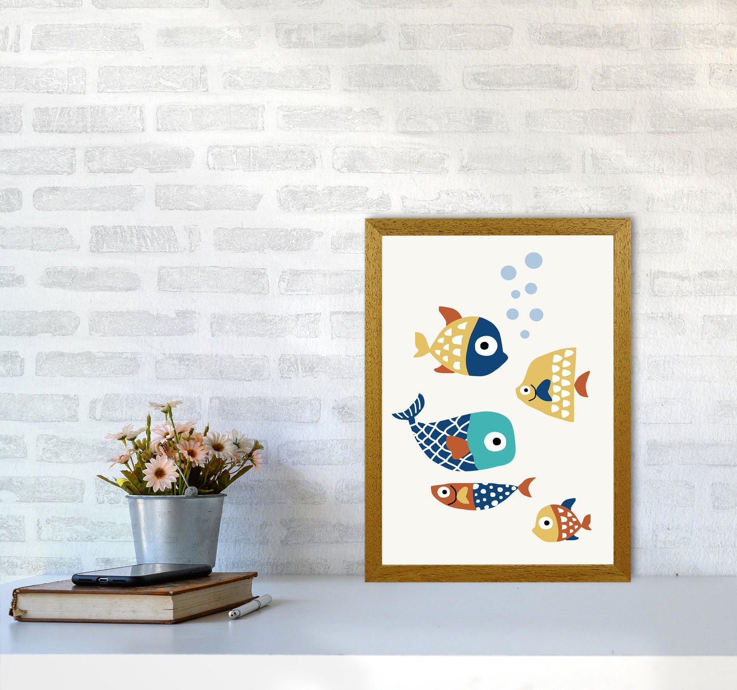 Little Friends Childrens Nursery Art Print by Kubistika A3 Print Only