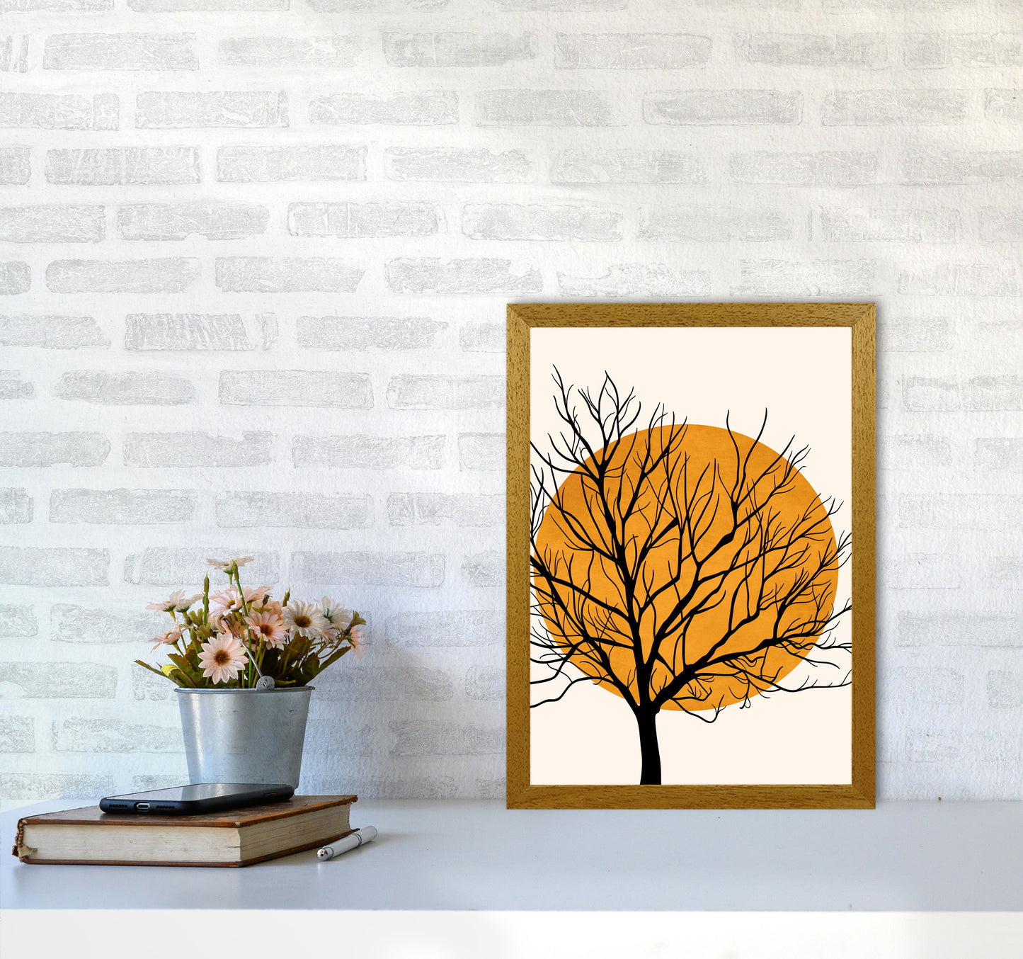 Hiding Sun Art Print by Kubistika A3 Print Only