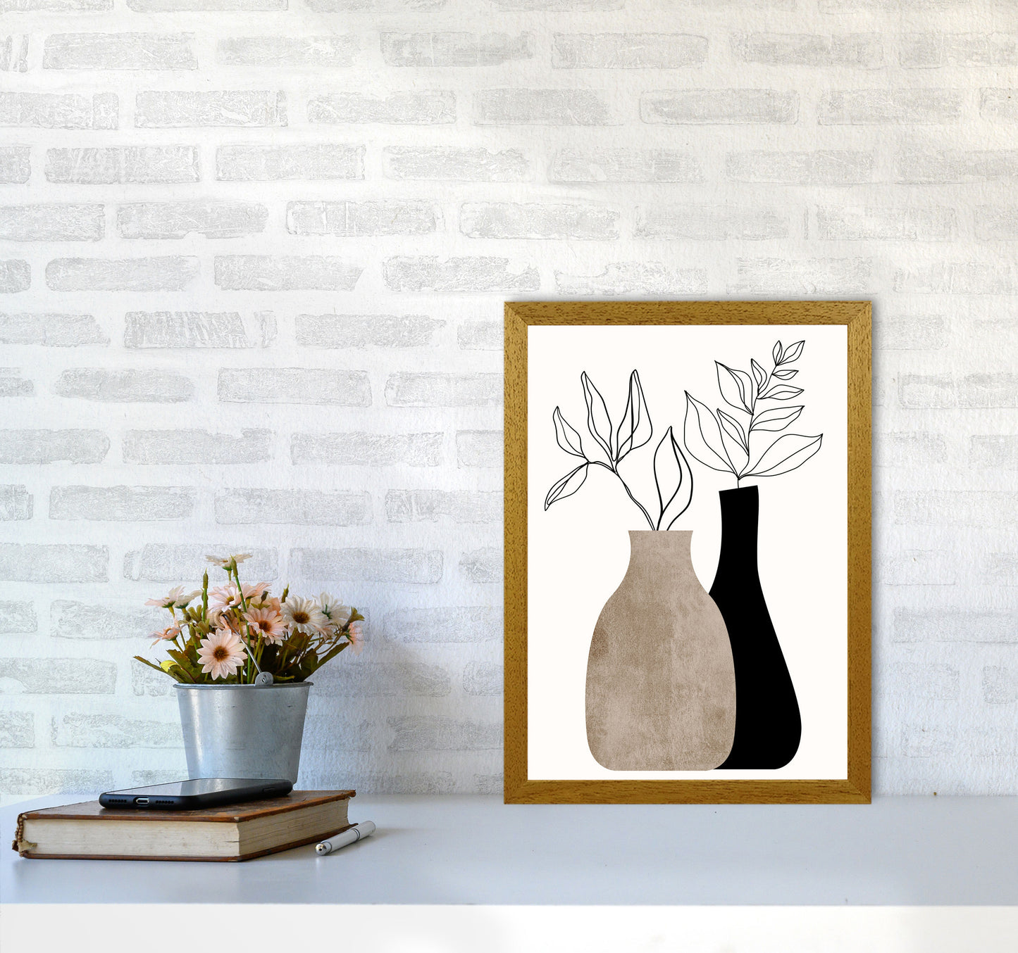 Gris En Gris Art Print by Kubistika A3 Print Only