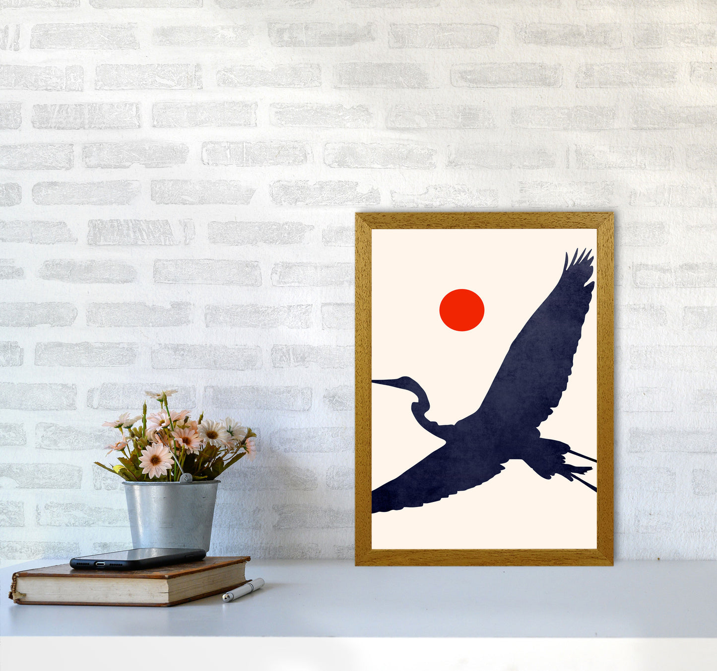 Crane Art Print by Kubistika A3 Print Only
