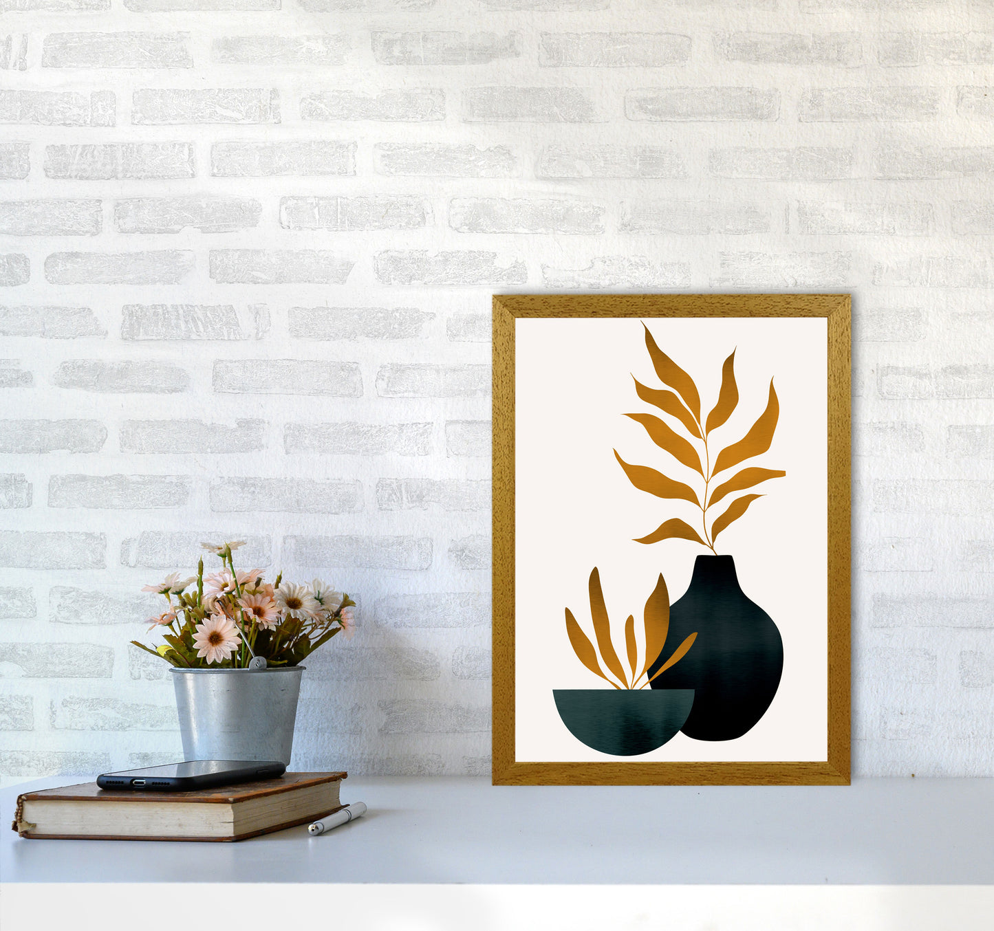 Autumn Flowers - 2 Art Print by Kubistika A3 Print Only