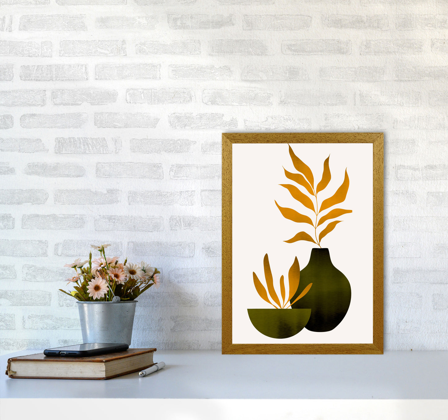 Autumn Flowers - 4 Art Print by Kubistika A3 Print Only