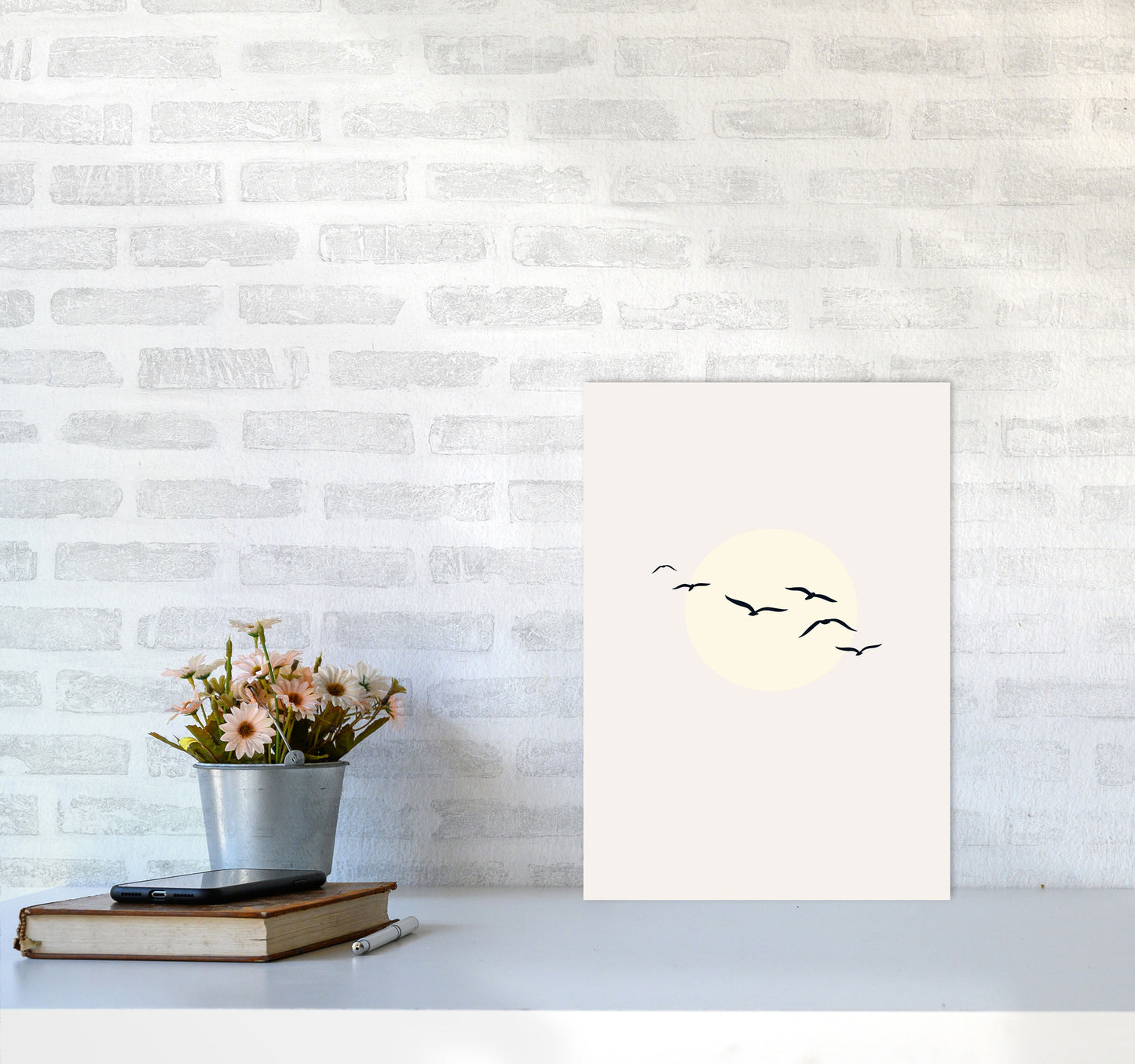 Adorable Skies Contemporary Art Print by Kubistika A3 Black Frame