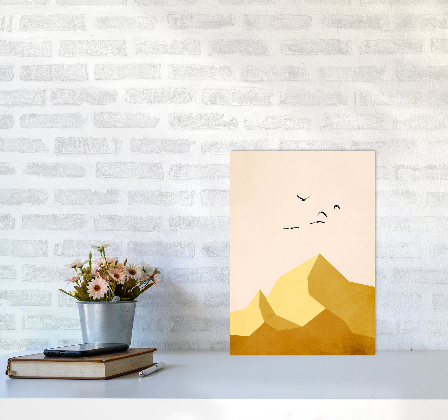 Zugspitze DREI Art Print by Kubistika A3 Black Frame