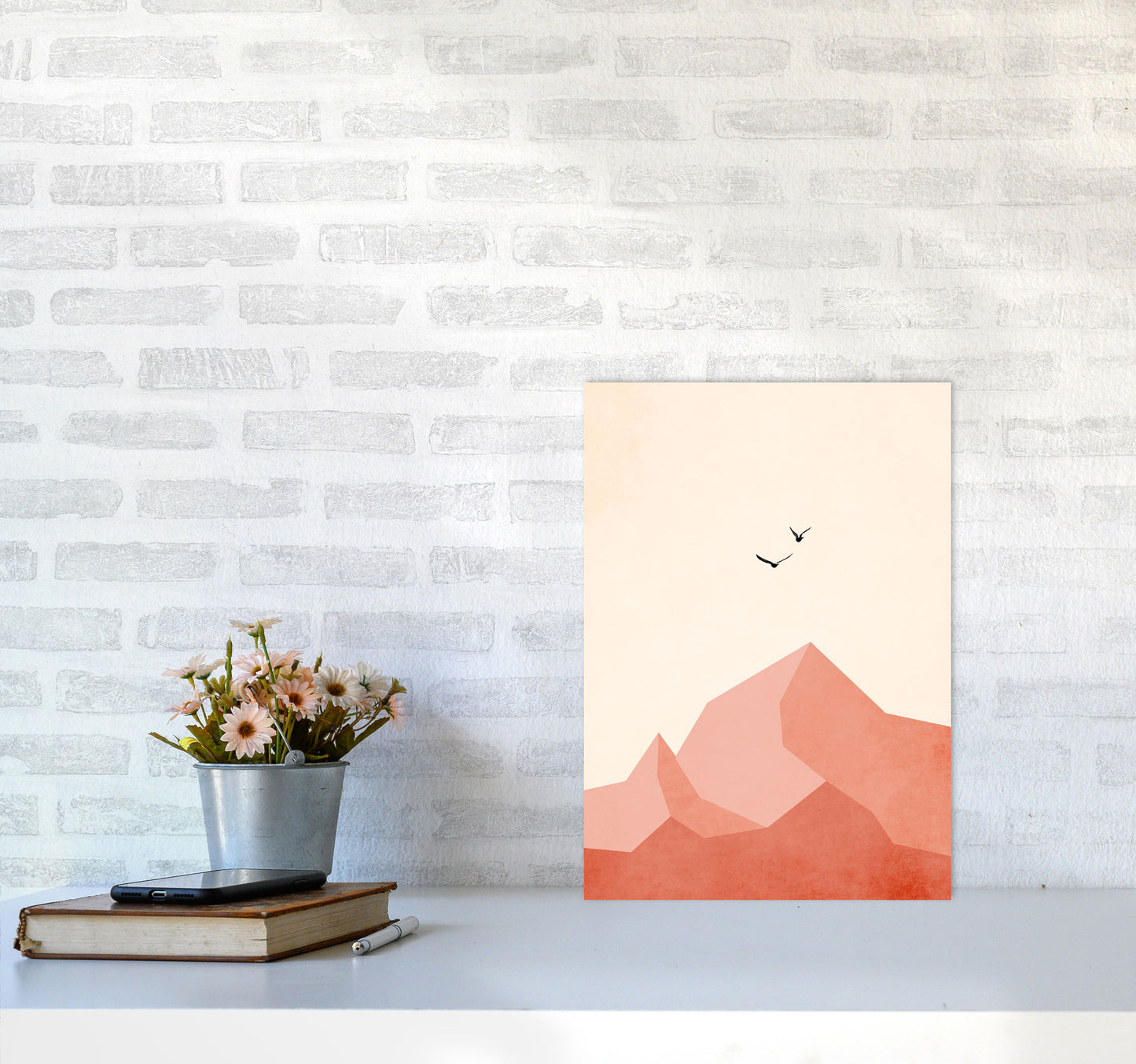 Zugspitze EINS Art Print by Kubistika A3 Black Frame