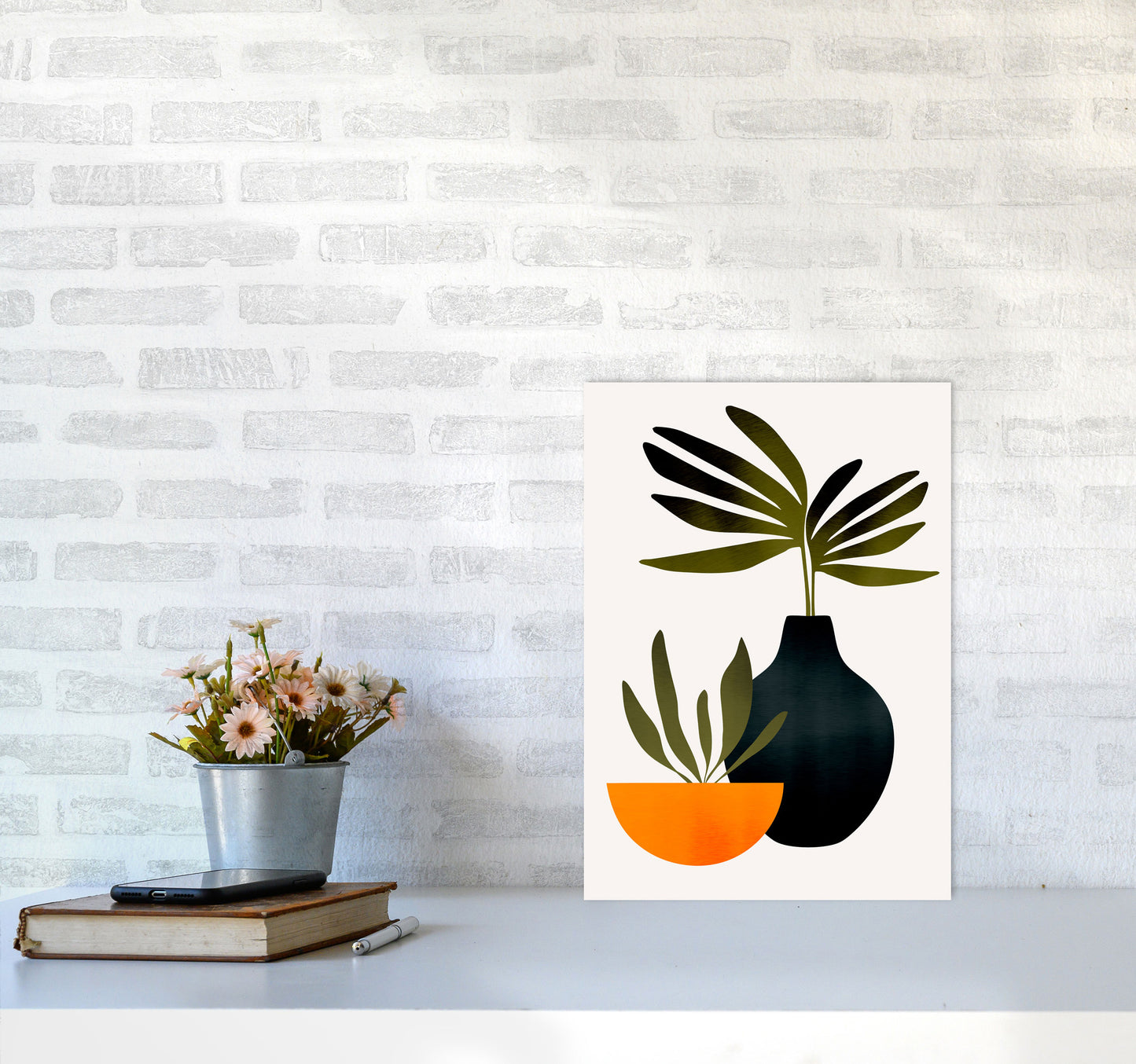 Scandinavian Stilllife 1 Art Print by Kubistika A3 Black Frame