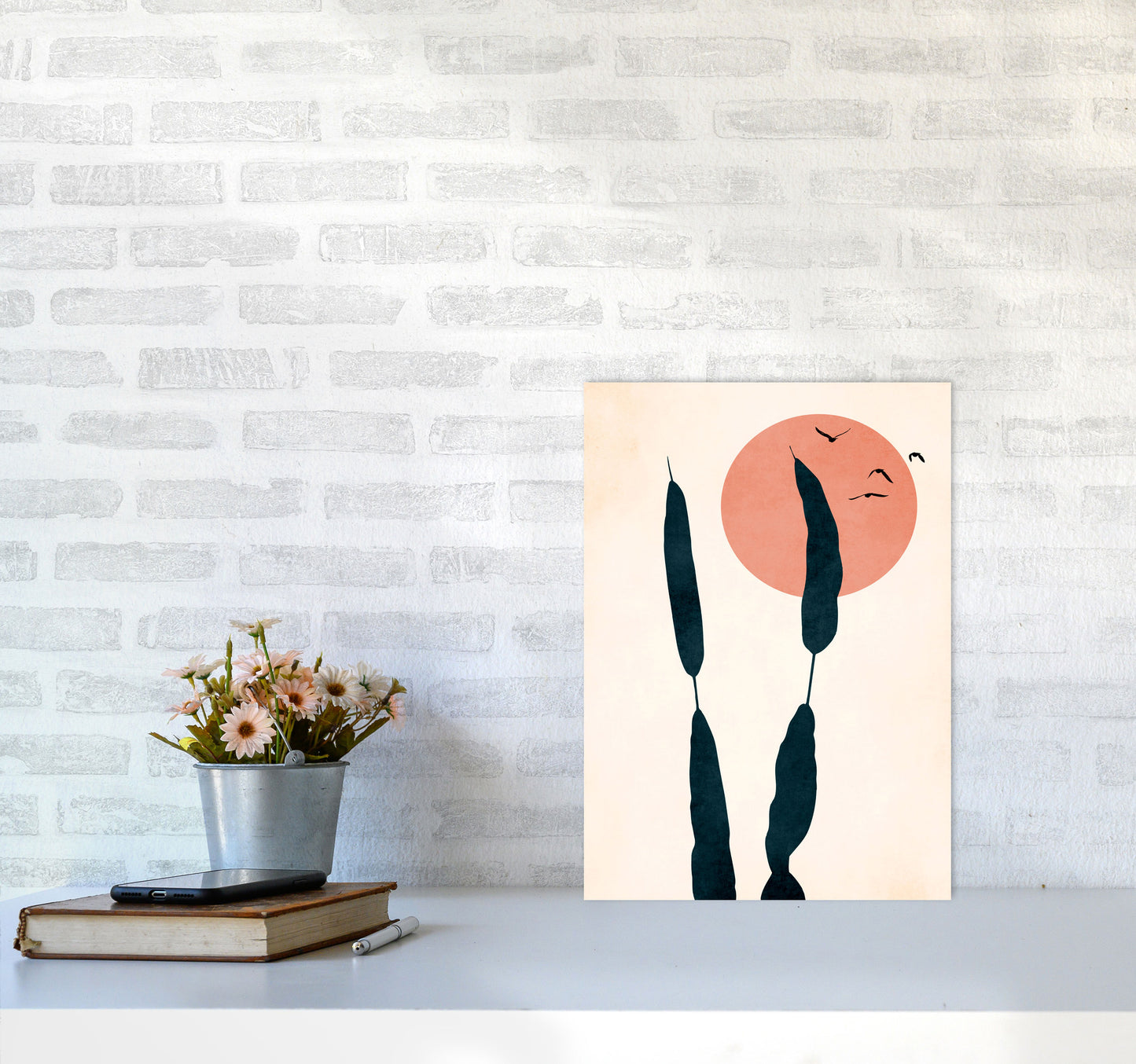 Night & Day Art Print by Kubistika A3 Black Frame