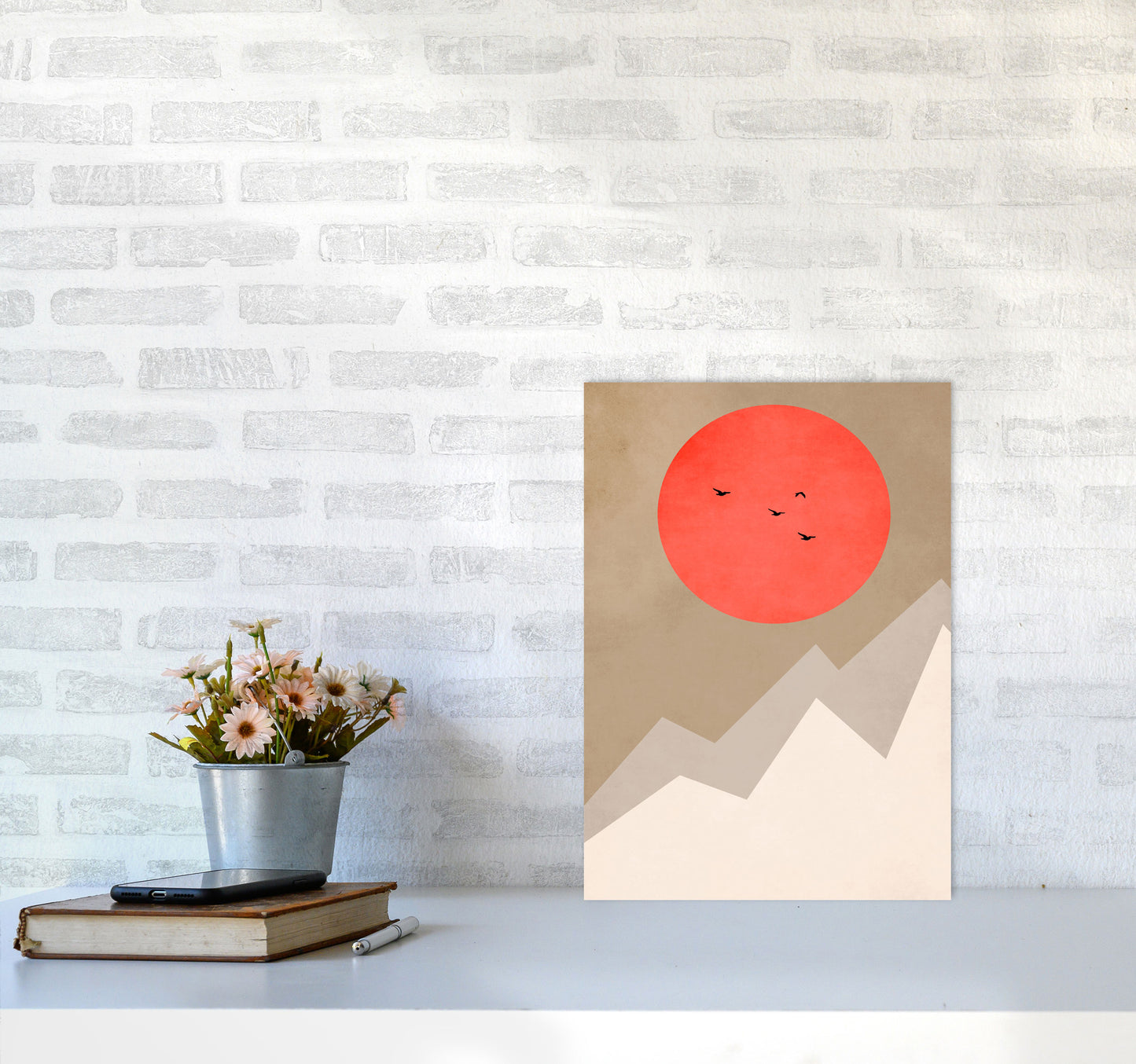 Mont Blanc Art Print by Kubistika A3 Black Frame