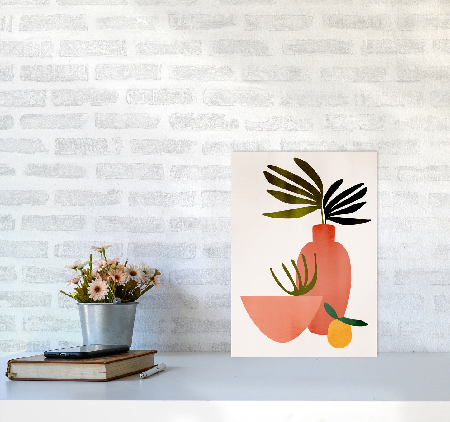 Juicy Lemon Art Print by Kubistika A3 Black Frame