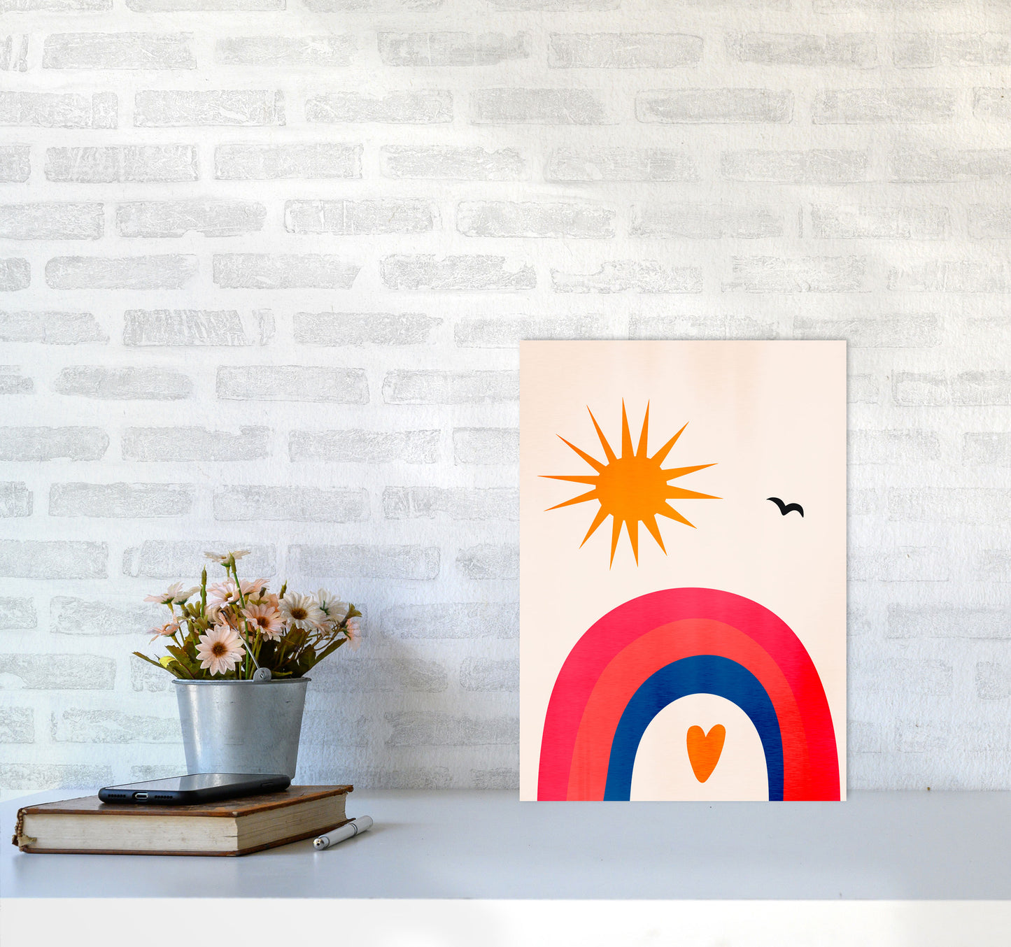 Happy Days! Art Print by Kubistika A3 Black Frame