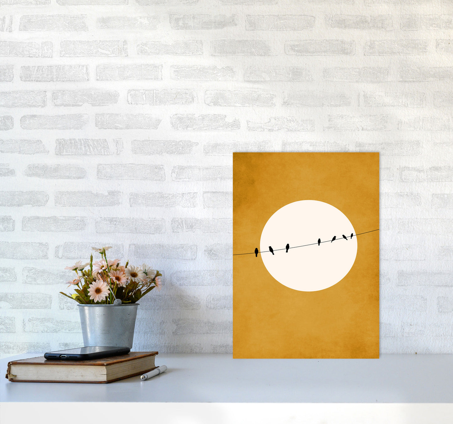 Chirping And Chilling (At Night) Art Print by Kubistika A3 Black Frame