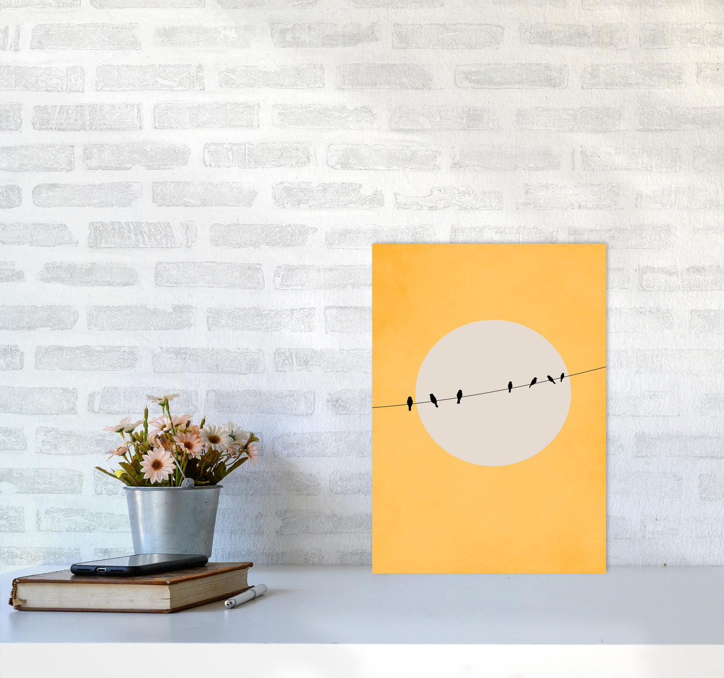 Chirping And Chilling (At Day) Art Print by Kubistika A3 Black Frame