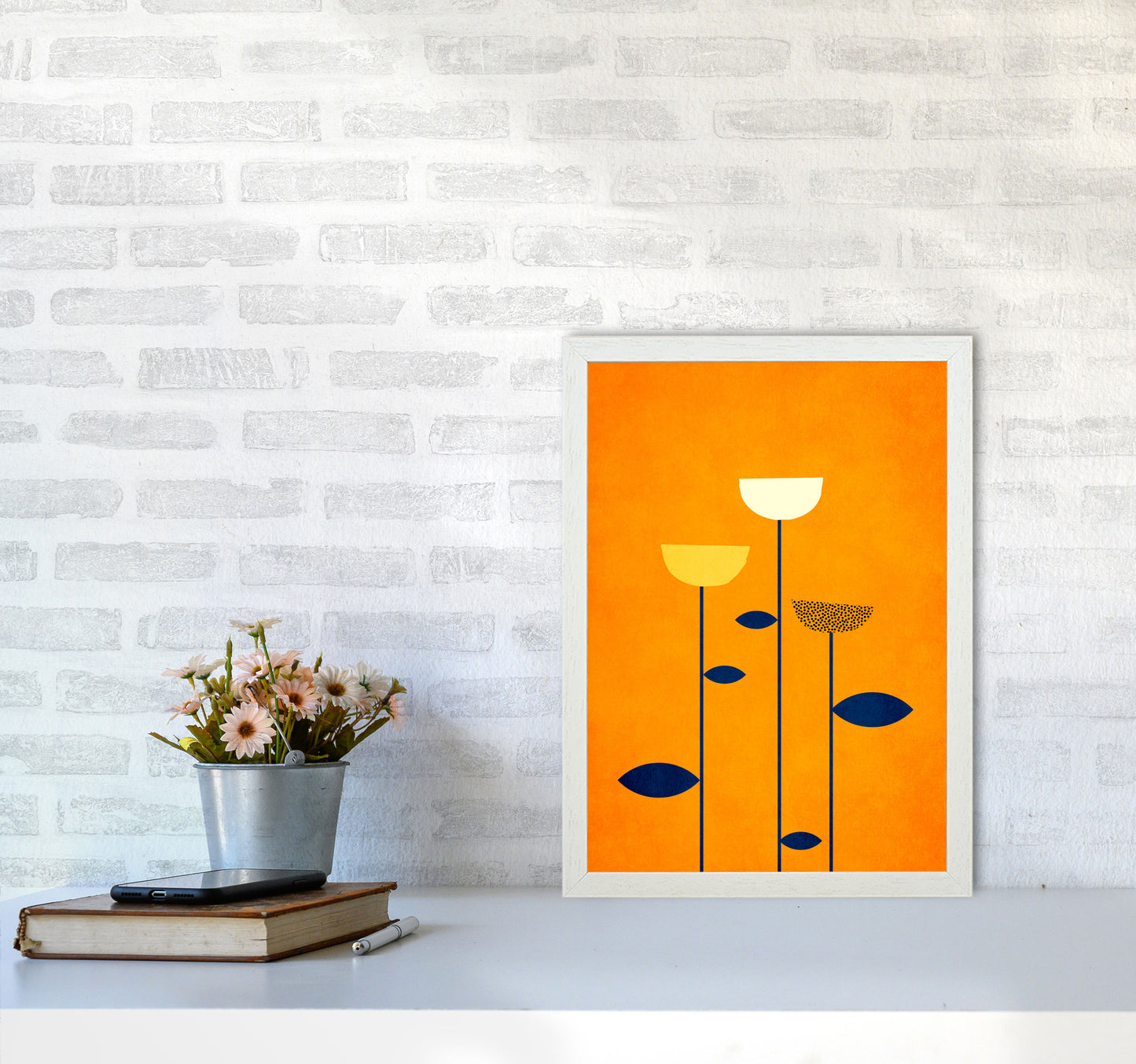 We are family Contemporary Art Print by Kubistika A3 Oak Frame
