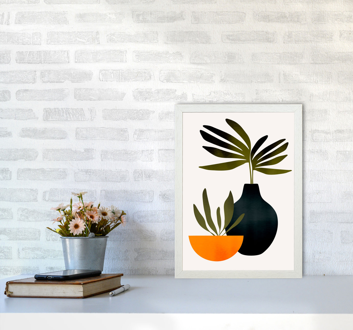 Scandinavian Stilllife 1 Art Print by Kubistika A3 Oak Frame