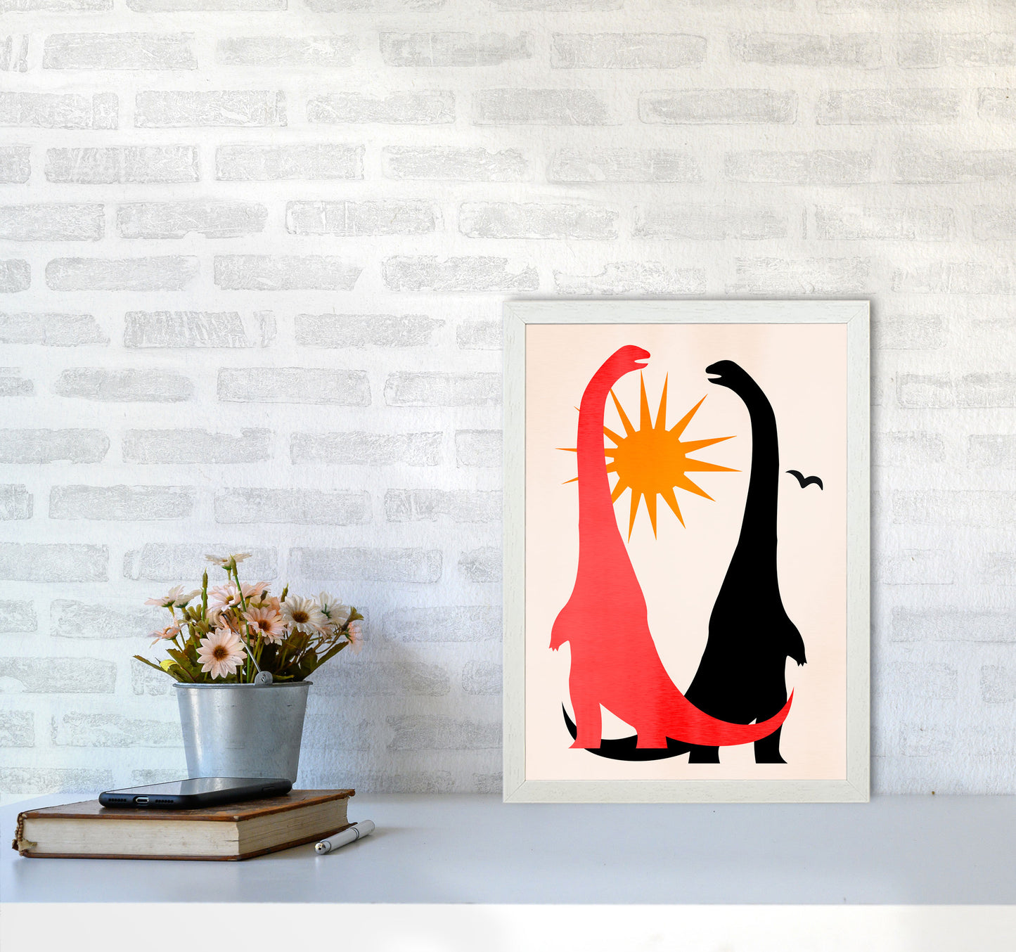 Good Old Days! Art Print by Kubistika A3 Oak Frame