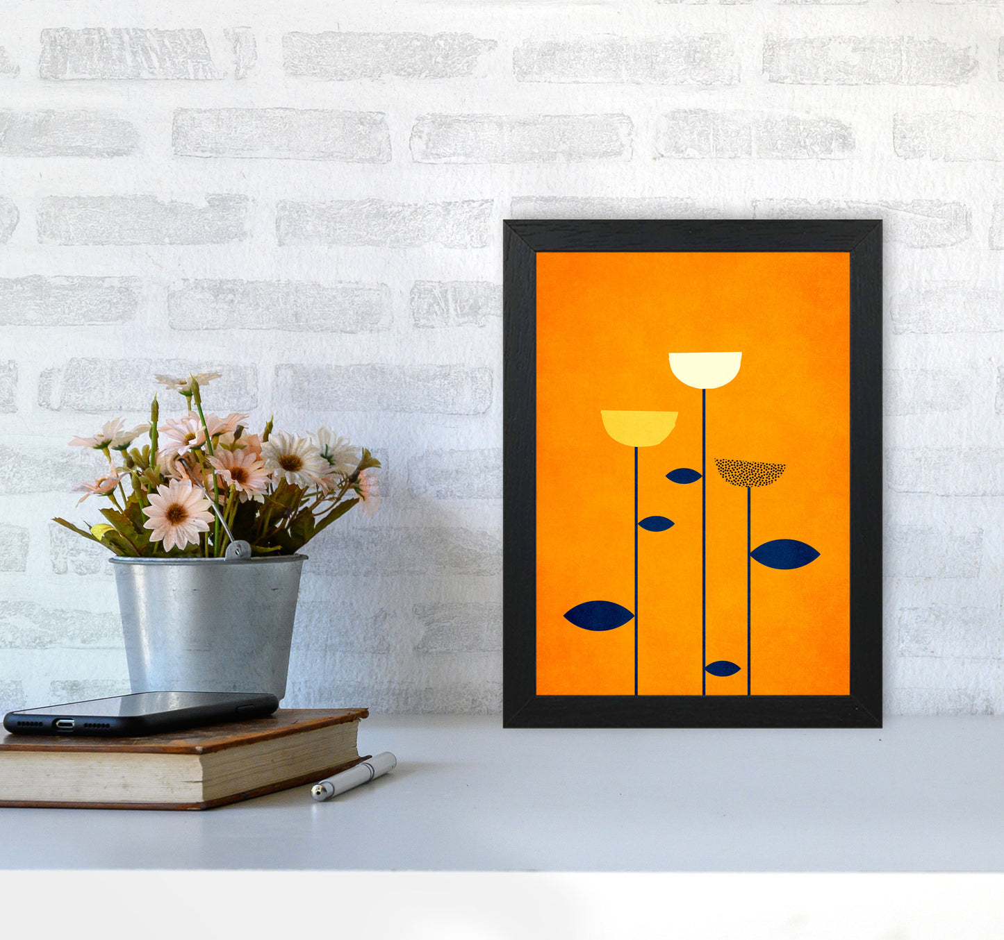 We are family Contemporary Art Print by Kubistika A4 White Frame