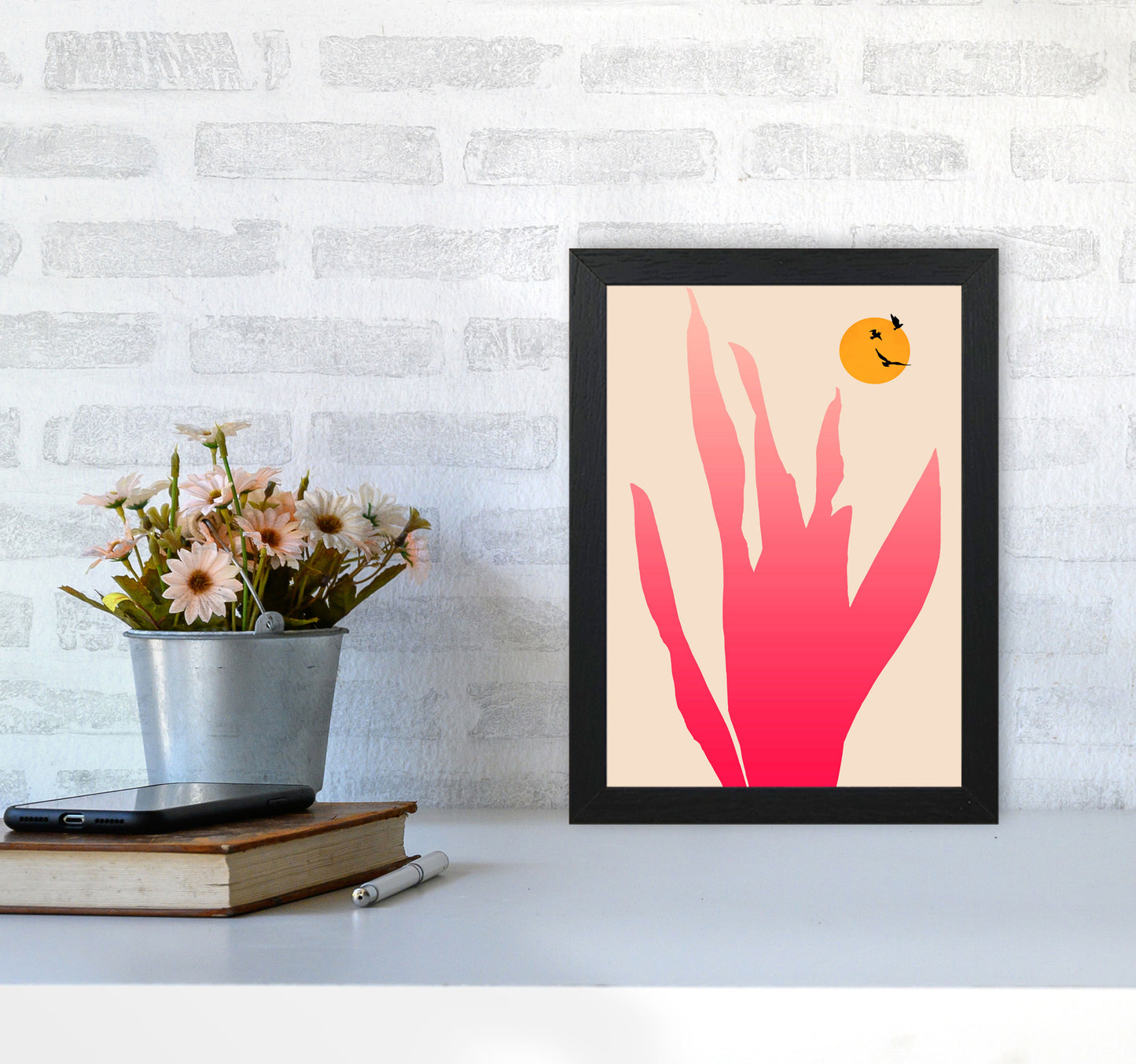 Strawberry Fields Forever Art Print by Kubistika A4 White Frame