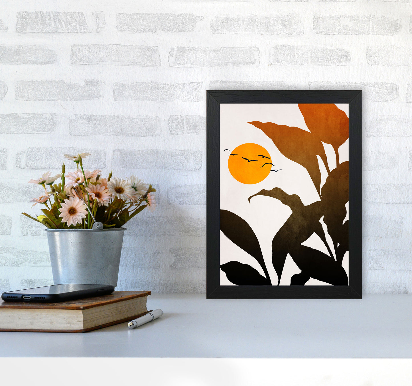 Mystic River Art Print by Kubistika A4 White Frame