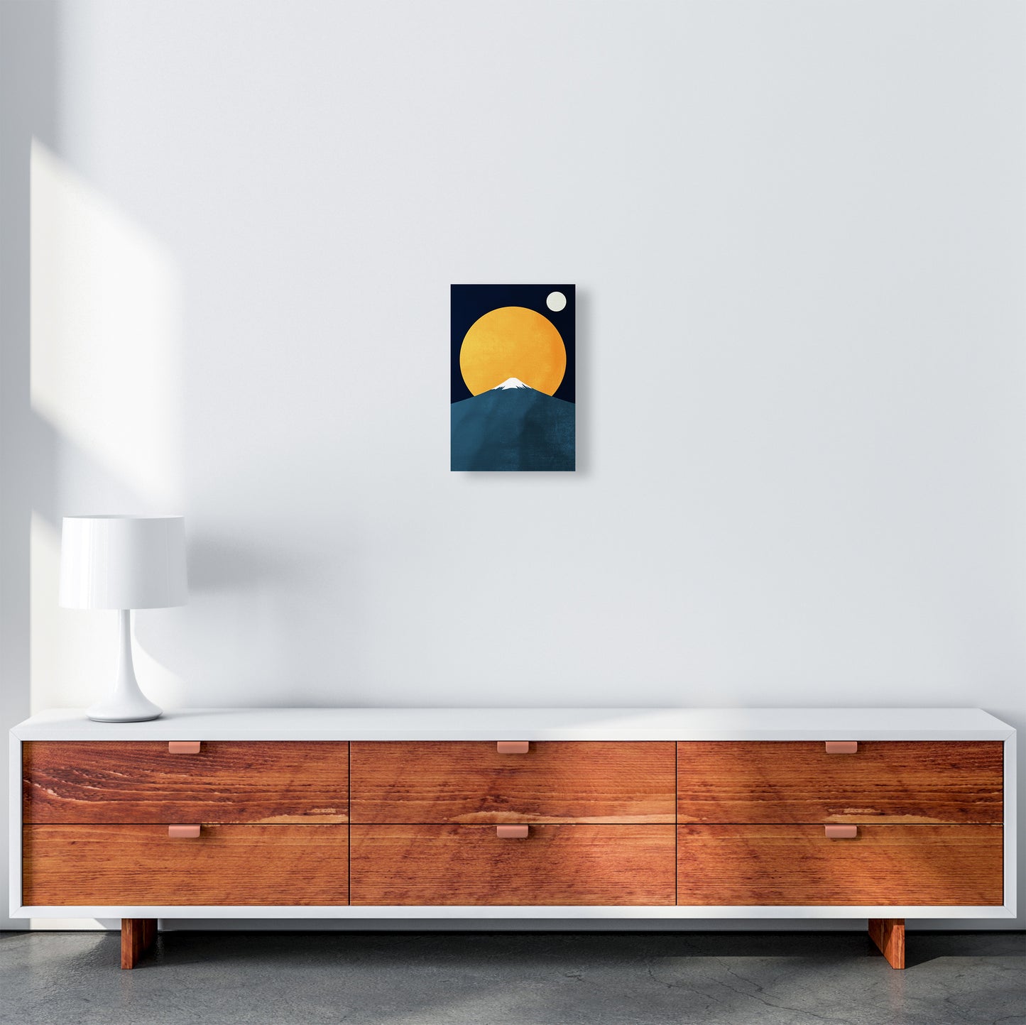 Himalaya Contemporary Art Print by Kubistika A4 Canvas