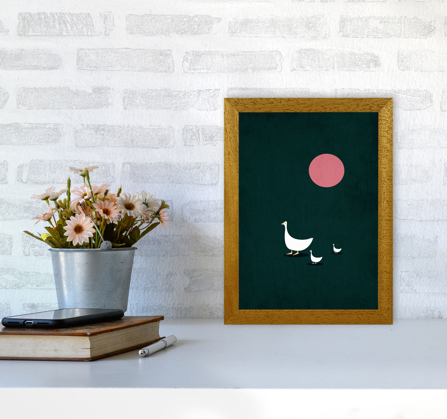 Sunny Side Of Life Contemporary Art Print by Kubistika A4 Print Only