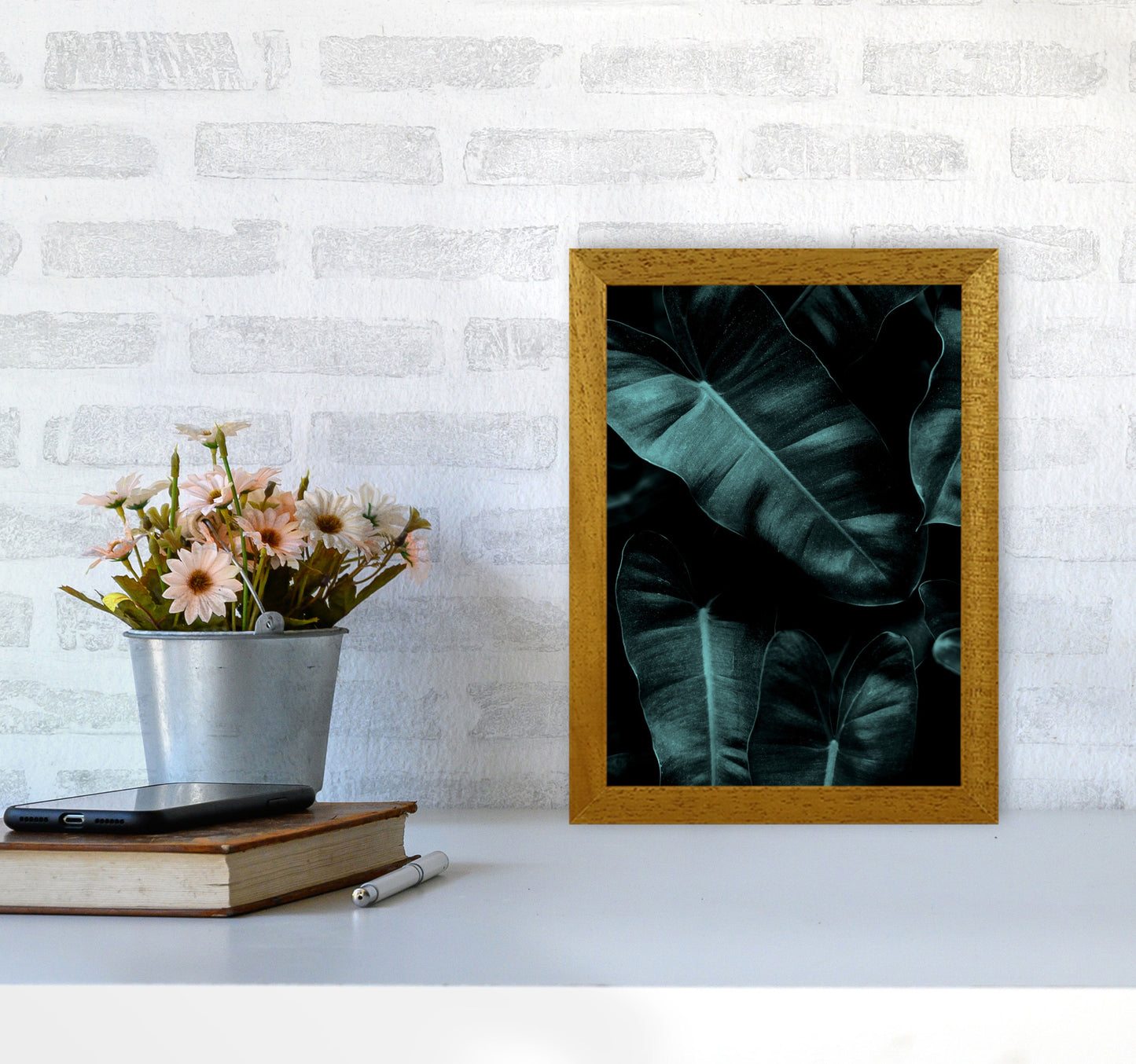 Dark Leafs Photography Art Print by Kubistika A4 Print Only