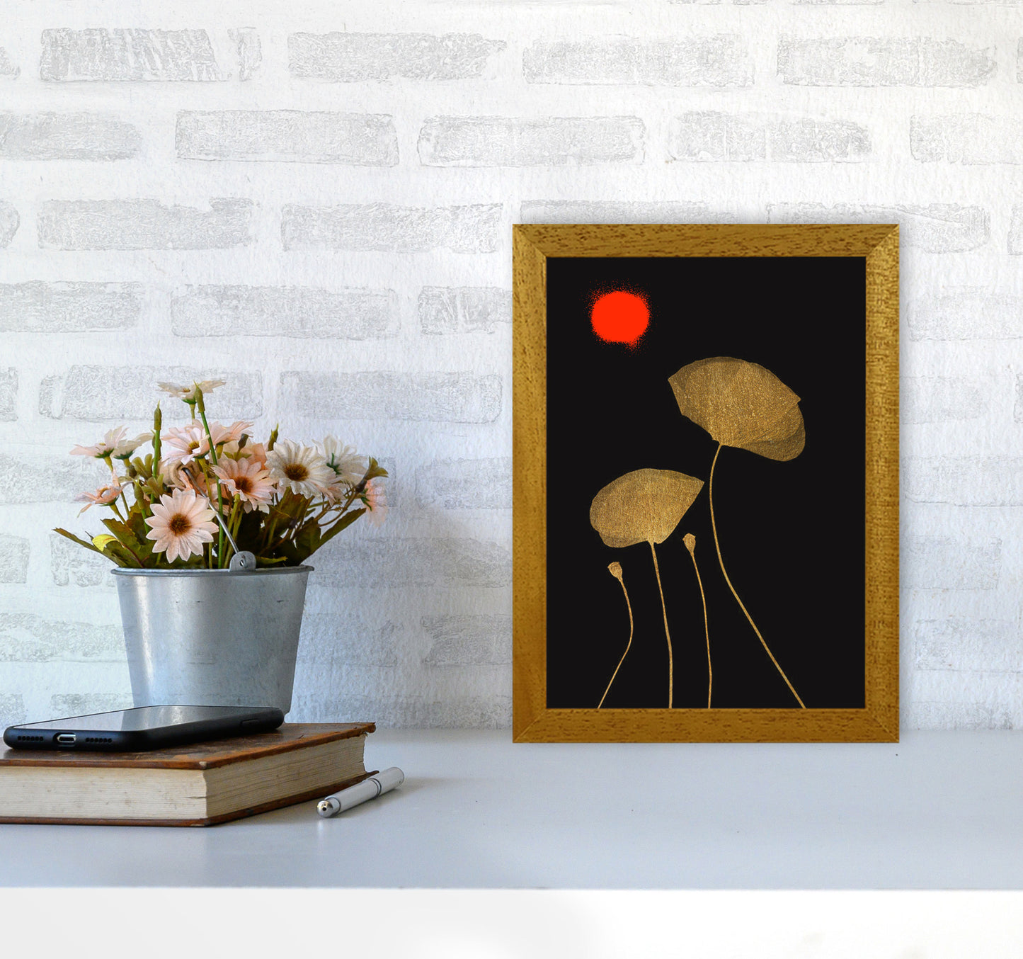 Moonshine Dancers Contemporary Art Print by Kubistika A4 Print Only