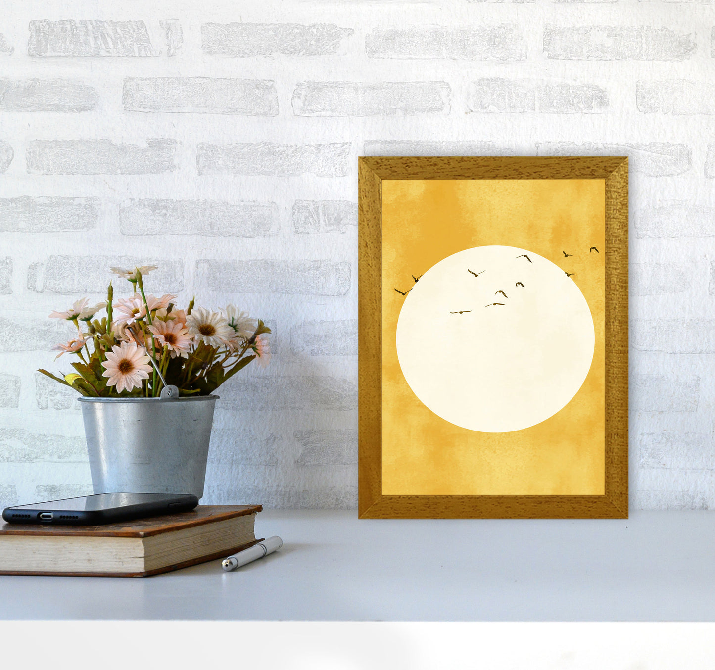 A Daylight Journey Modern Contemporary Art Print by Kubistika A4 Print Only