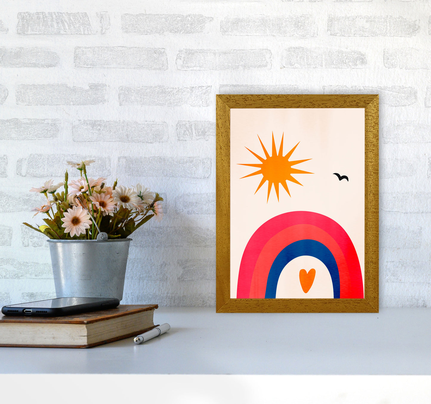 Happy Days! Art Print by Kubistika A4 Print Only