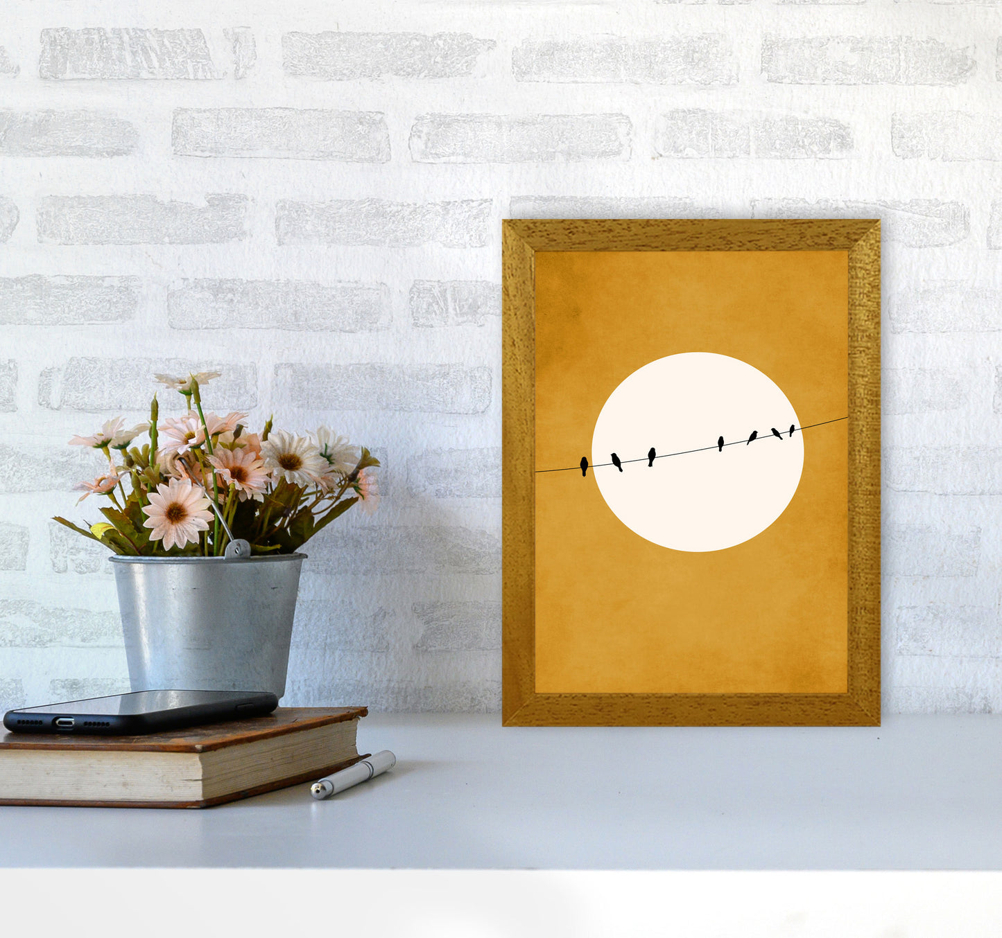 Chirping And Chilling (At Night) Art Print by Kubistika A4 Print Only