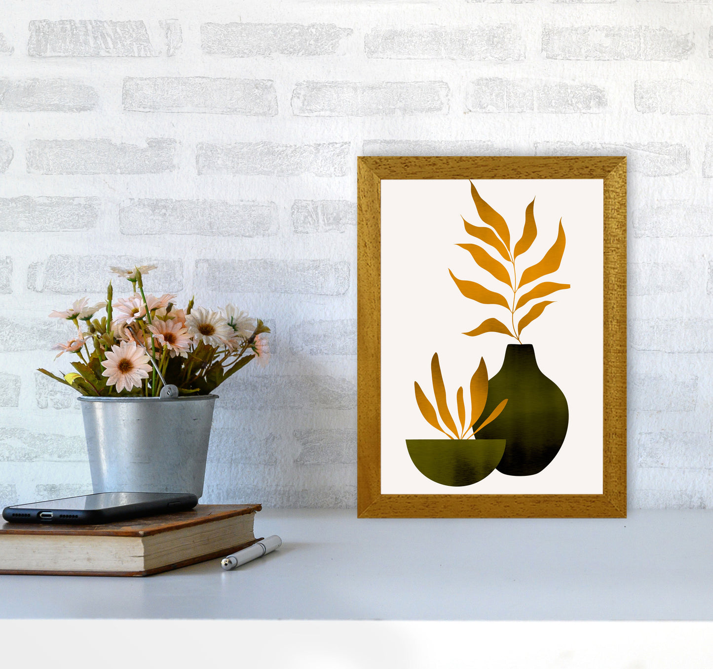 Autumn Flowers - 4 Art Print by Kubistika A4 Print Only