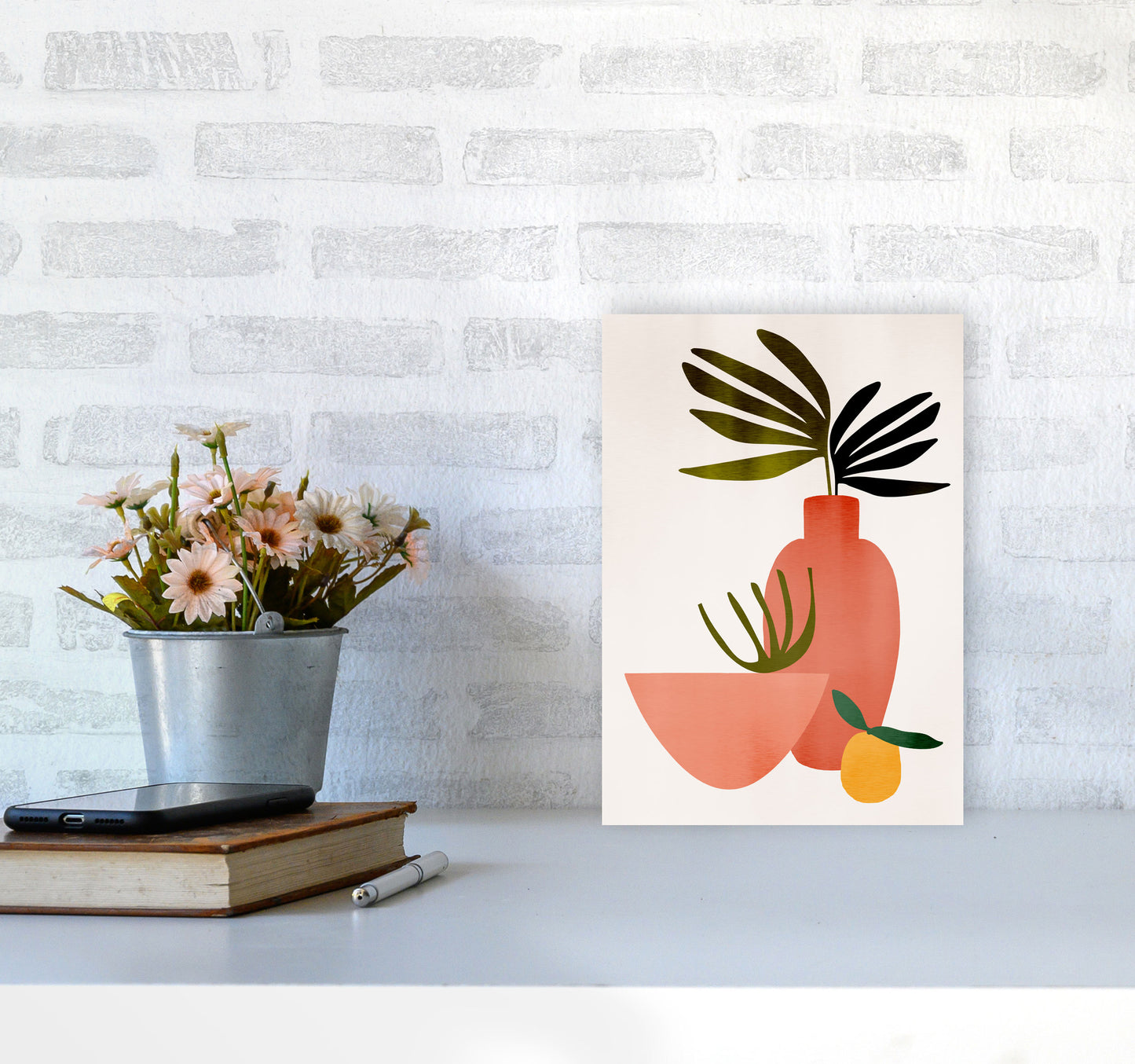 Juicy Lemon Art Print by Kubistika A4 Black Frame