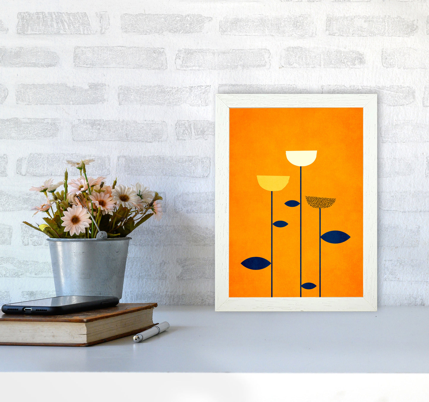We are family Contemporary Art Print by Kubistika A4 Oak Frame